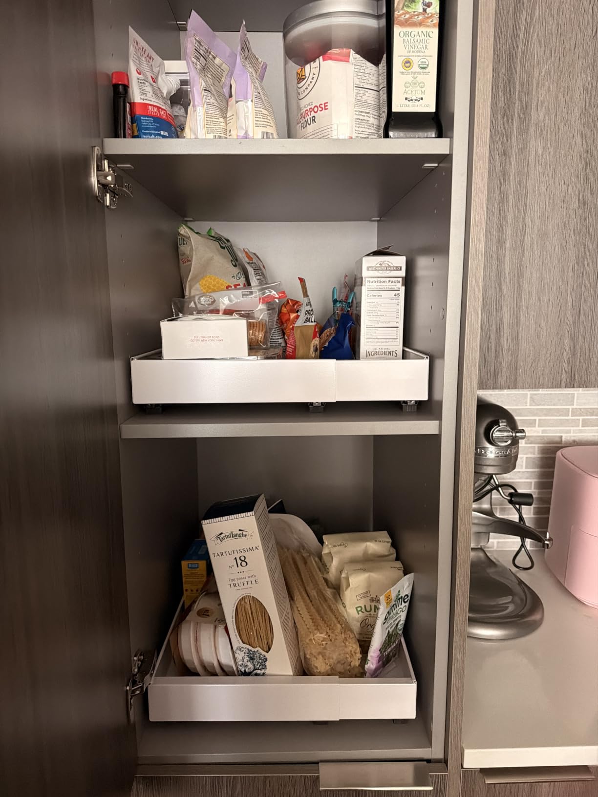 PAKETA 4 Pack Expandable Pull Out Cabinet Organizer, 21