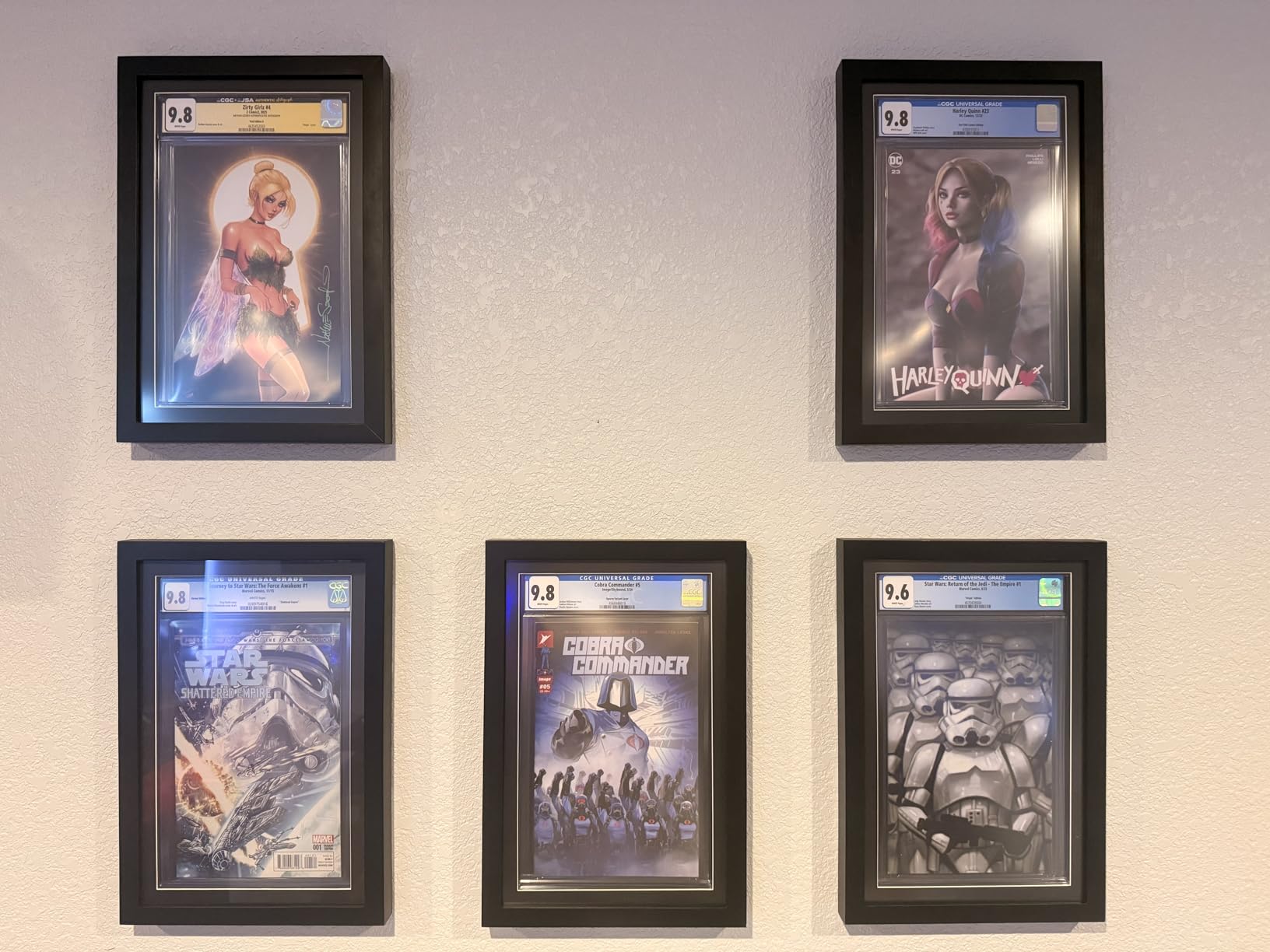 Single Graded Comic Book Frame, Solid Wood, Black Mat | Fits Standard CGC Graded Comics, Solid Wood, Black Mat, Single Slab Display, Wall Mounted, Gift for Comic Book Collectors customer photo 1