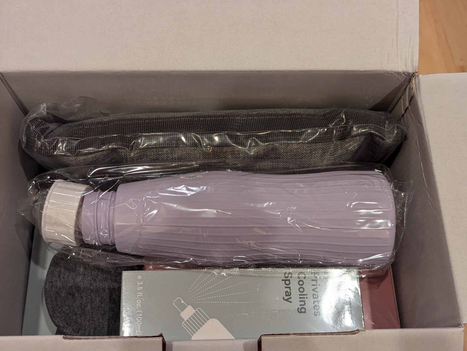 Glamommy Upgraded Postpartum Recovery Essentials Kit for Labor & Delivery | Includes nursing gown, luggage bags, socks, peri bottle, cooling spray, underwear, pads, hot cold packs & cooling liners customer photo 2