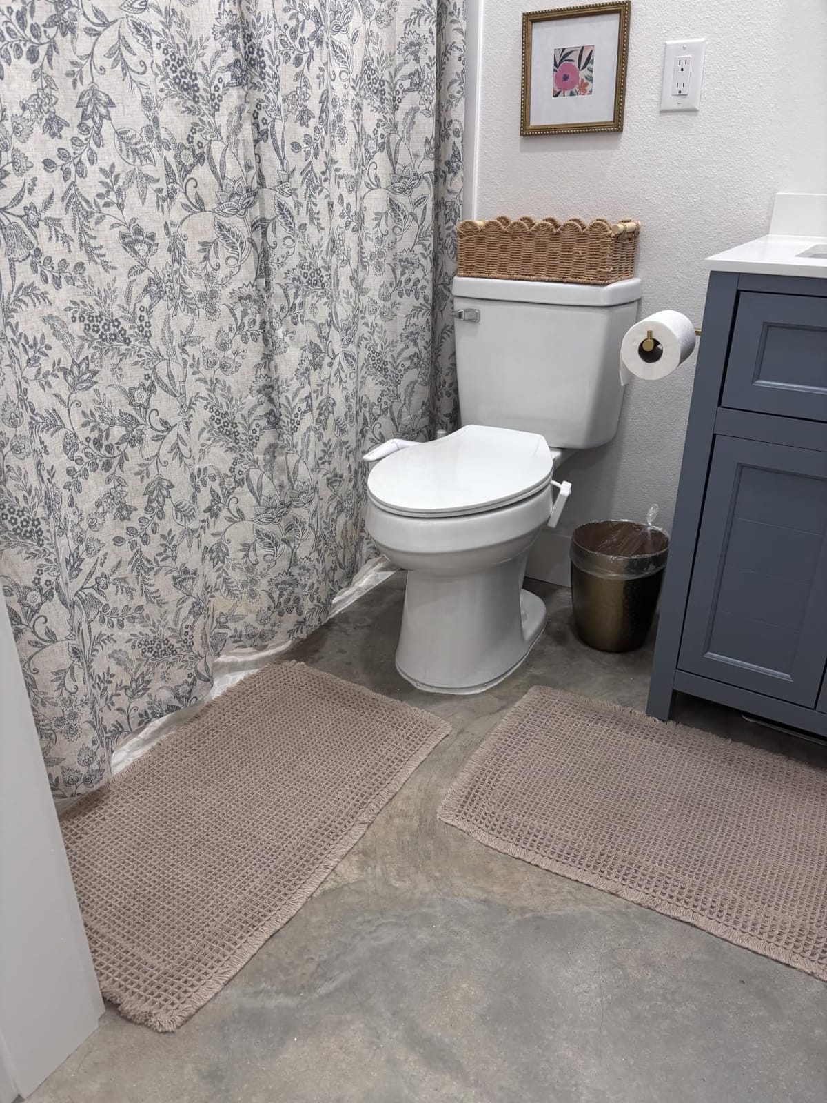MIULEE Set of 2 Waffle Bathroom Rugs Boho Bath Mat Brown 18x30 Inch | Non Slip, Super Absorbent, Washable, Ultra Soft, Rubber Backed Bath Rugs for Bathroom Floor Tub Shower customer photo 2