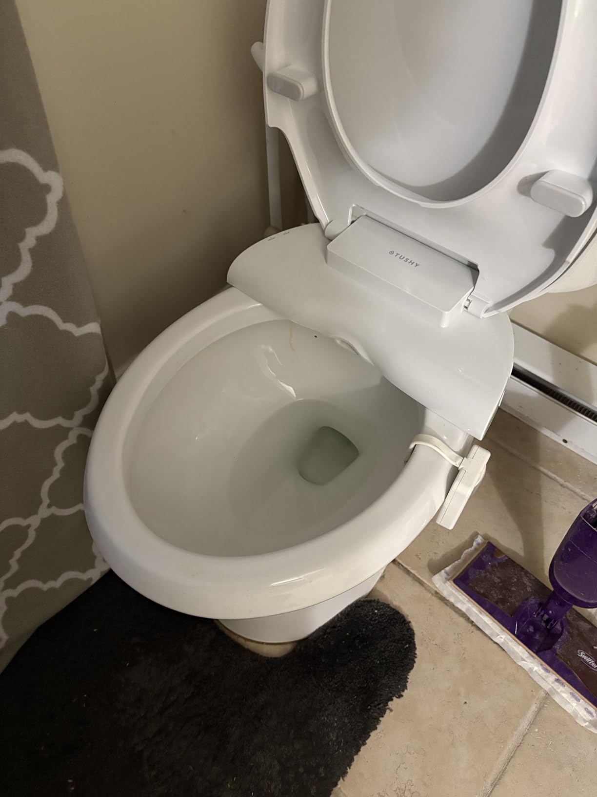 TUSHY Wave Non-Electric Bidet Toilet Seat, Elongated, Platinum Knob | Quick-Release, DuoFlow Front and Rear Wash, Self-Cleaning Nozzle, Soft-Close Lid, Sleek Design, 10 Minute DIY Install customer photo 1