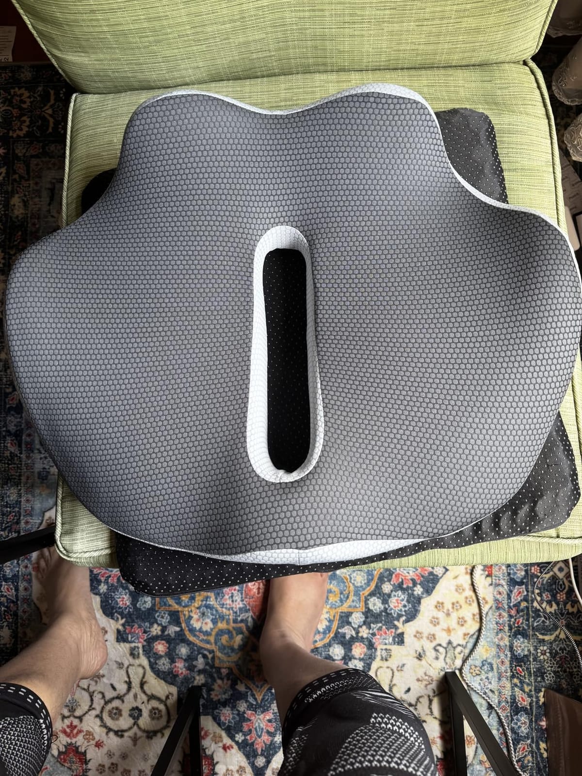 X-Large Truck Seat Cushion for Truck Drivers, Memory Foam Support | Tailbone Pain Relief, Ergonomic Back Support, Non-Slip Washable Cover customer photo 2
