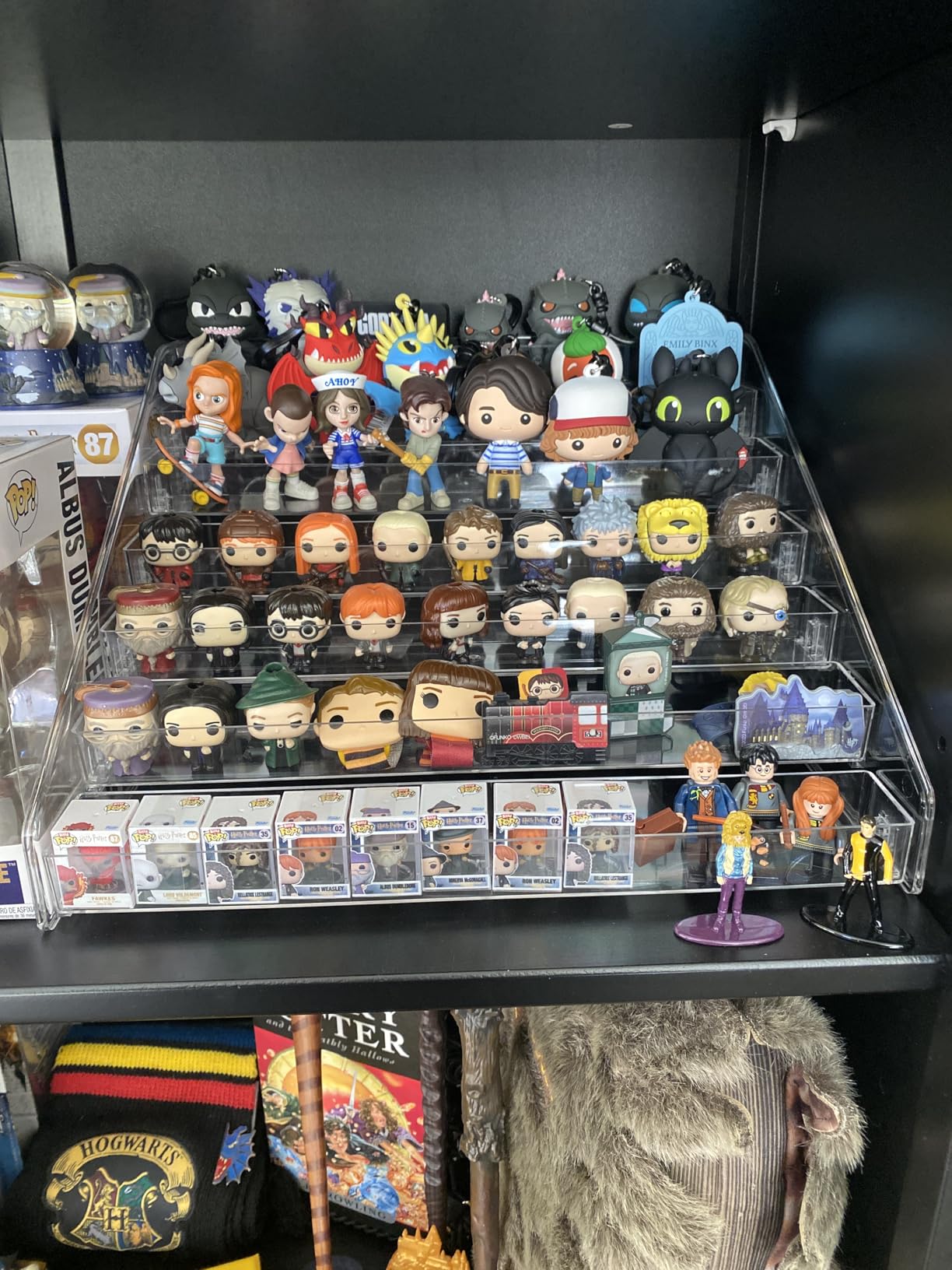 Clear Display Shelf for Funko Bitty Pop! Mini Collectible Toys Display Shelf Compactable with Doorables-7 Layers customer photo 2