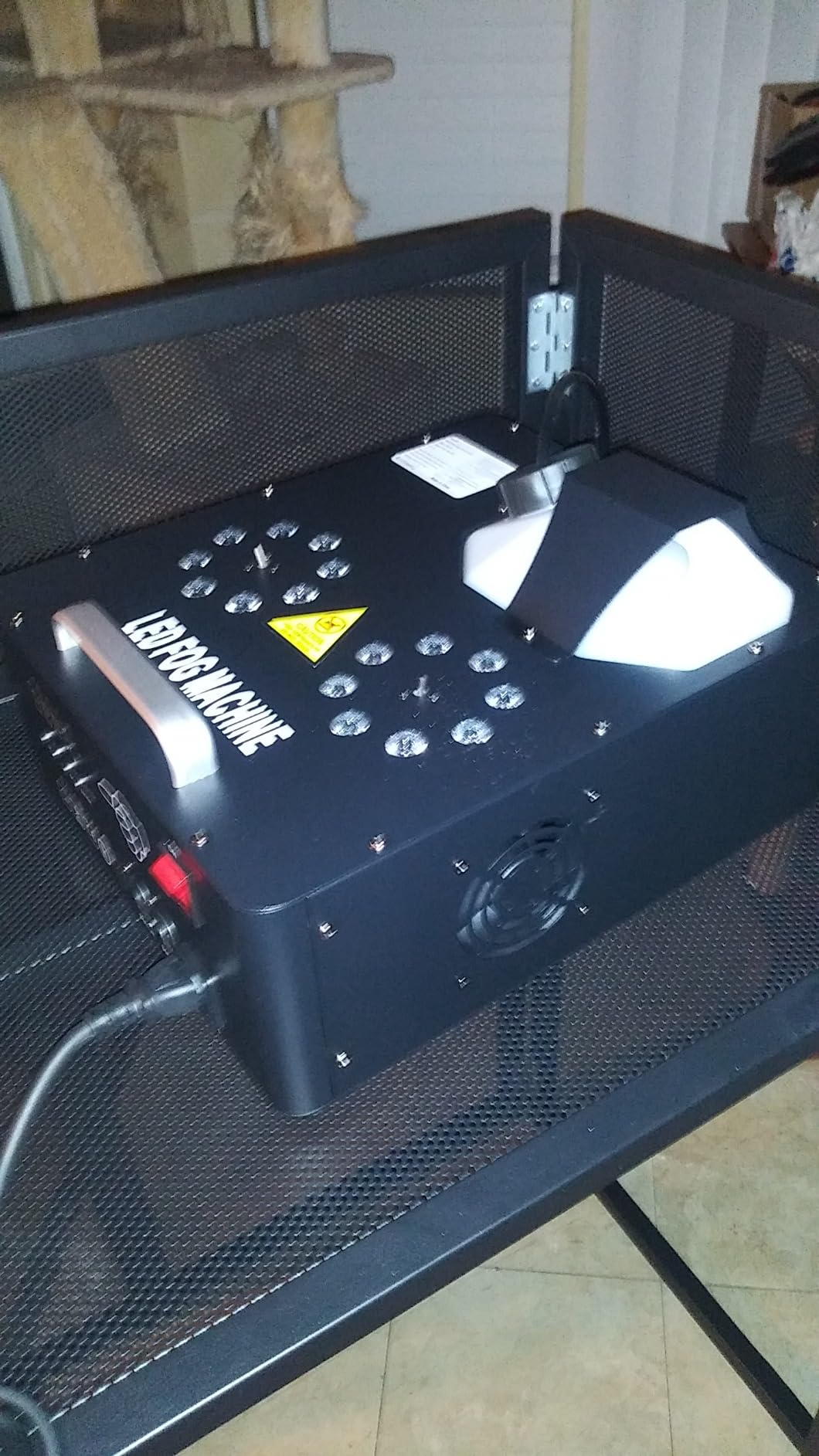 2000W Professional Fog Machine Dual Nozzle with 16 RGB LED, DMX Control Adjustable Smoke Direction, 2.5L Tank LCD Display 30000CFM customer photo 1