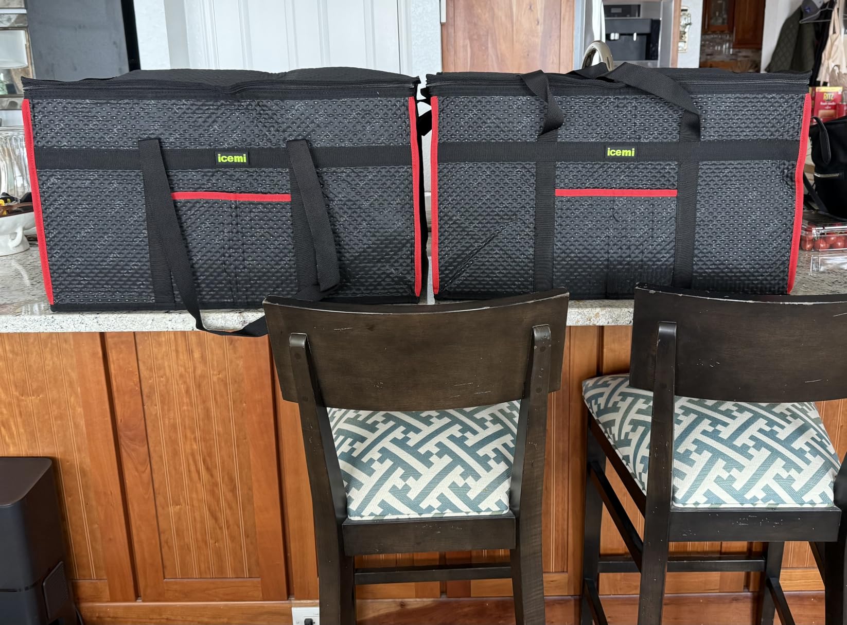 Insulated Reusable Grocery Bags, Premium Quality Cooler Bags insulated bag customer photo 1