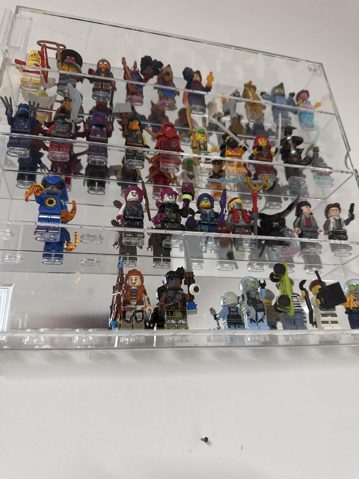 FigFortress LEGO Minifigure Display Case - 40 minifigs, mirrored customer photo 2