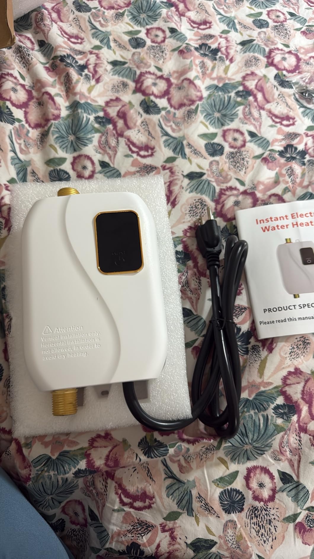 Tankless Water Heater Electric 110V 3000W Instant Electric Water Heater, Under Sink Water Heater with Digital Display customer photo 1