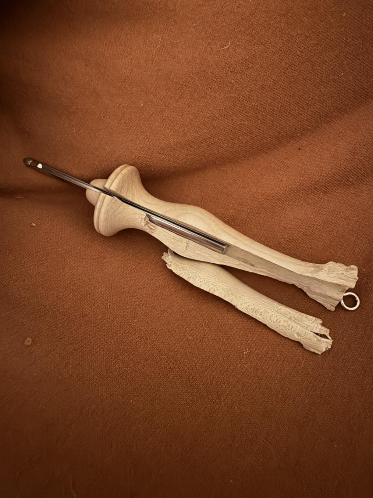 The Oxford Punch Needle #10 (1/4 inch Loop) Fine Point Punch Needle | Patented Design | Ergonomic Natural Wood Handle | Electropolished Steel Tip customer photo 1
