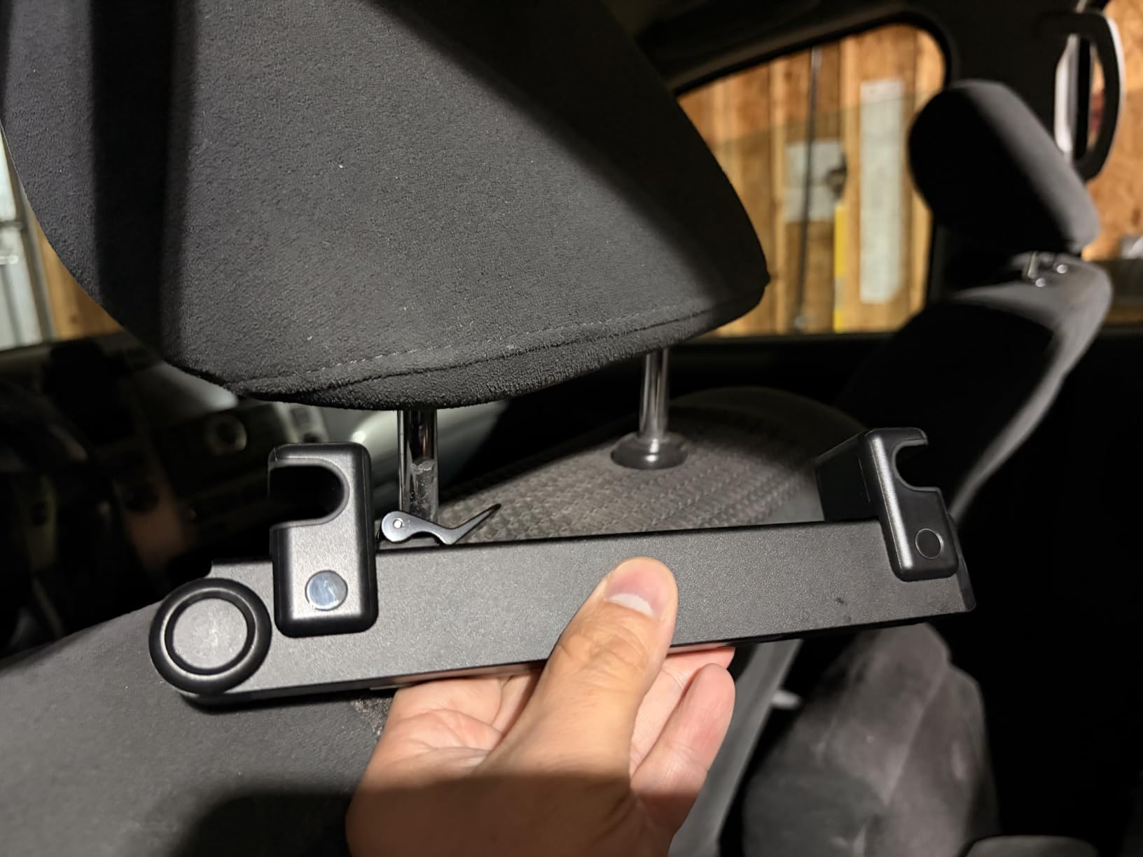 Car Headrest iPad Holder - [Aluminium Lockable Arm] Universal Car Tablet Mount Backseat with Foldable Wide Clip, Road Trip Essentials for Kids, for iPad Pro, Air, Mini, Galaxy, 6.1-13