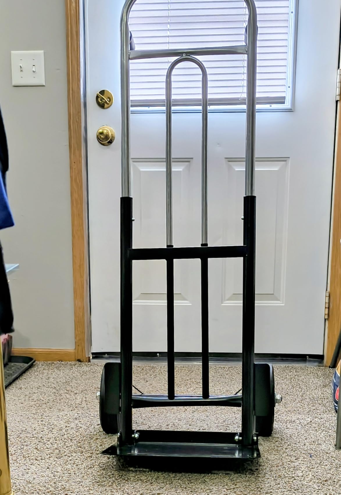 Folding Hand Truck Dolly - 600 LB Capacity, Heavy-Duty Wheels and Compact Design for Moving Heavy Loads in Warehouses, Offices, Homes, and Shopping customer photo 2