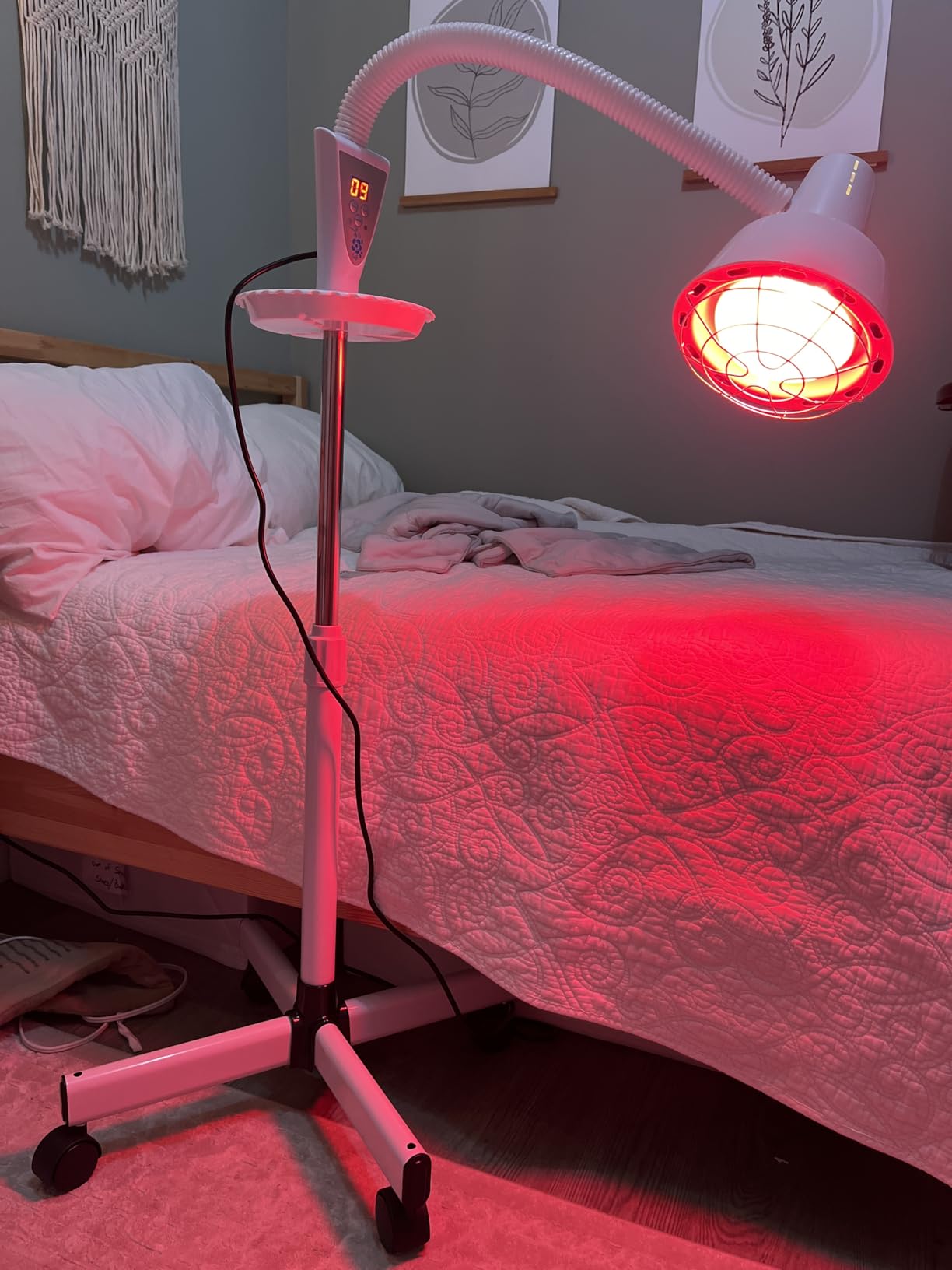 Rhmip Infrared Light, White 275W Near Red Infrared Heat Lamp for Relieve Joint Pain and Muscle Aches customer photo 1