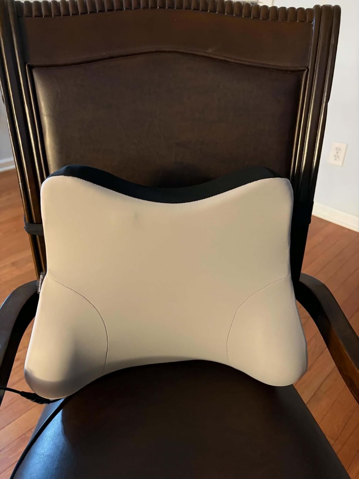 COMFIER Lumbar Support Pillow for Office Chair, Heated Back Support Pillow with 3 Vibration Modes & 3 Intensities, Ergonomic Back Support Cushion for Car,Recliner,Gaming Chair customer photo 2