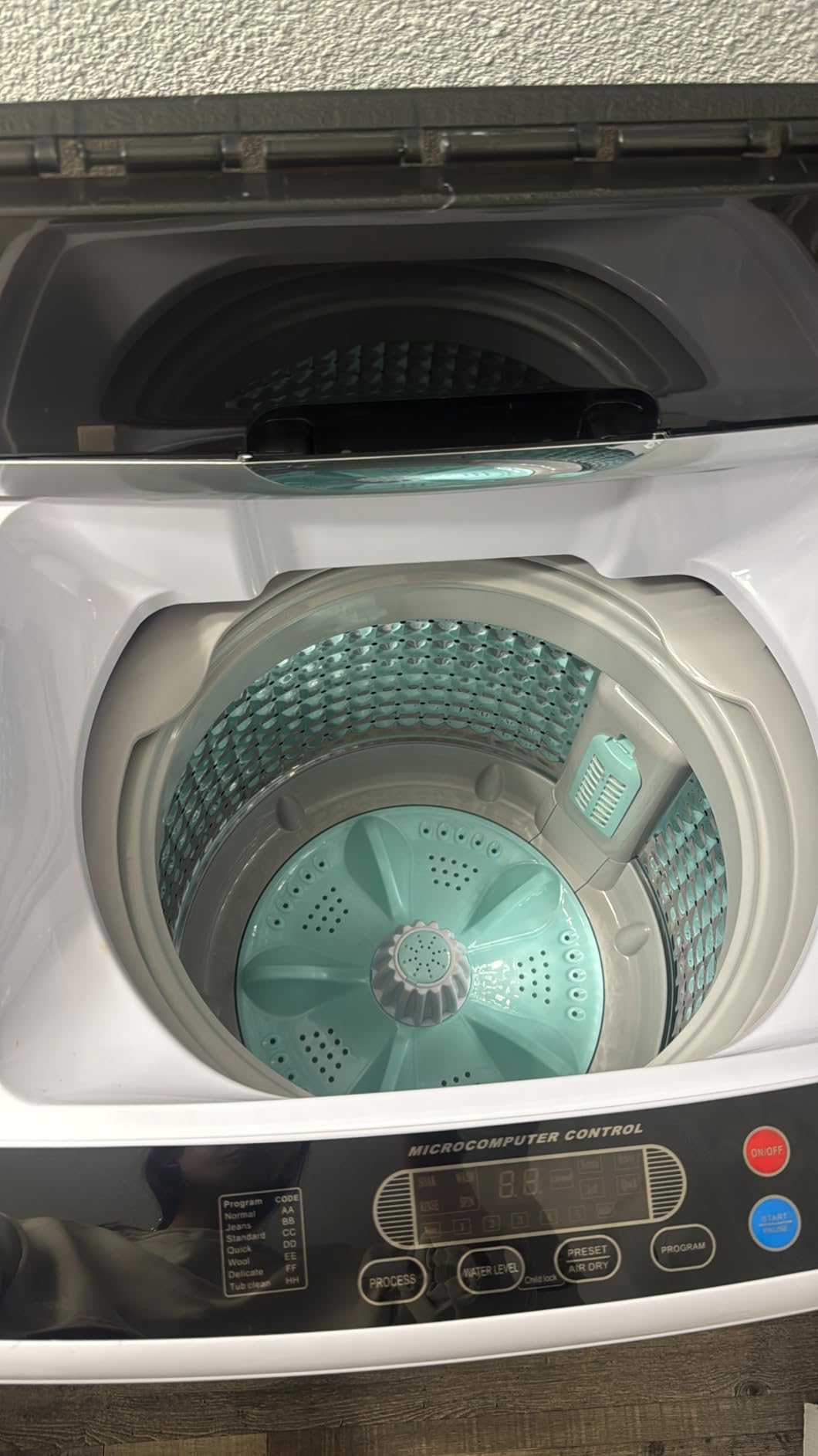 ROVSUN 30LBS Washing Machine, Full-Automatic Portable Washer with Stainless Steel Drum, Electric Laundry Machine, Washer and Spin Dryer Combo with Drain Pump for Home, Apartment customer photo 2