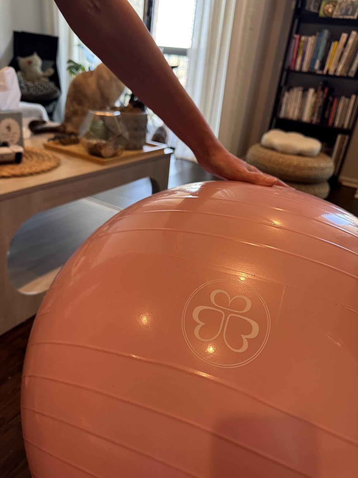 Baby Bump Birthing Ball for Pregnancy & Labor | Maternity, Yoga, Pilates & Exercise Ball | Anti-Burst, Non-Slip Design customer photo 1