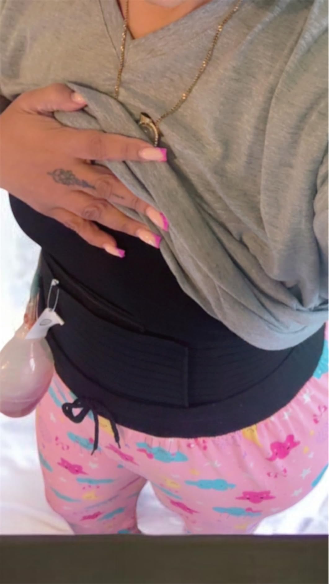 Postpartum & Post Surgery Abdominal Binder. Postpartum Belly Band | Belly Support Recovery after C-Section, Natural Birth, Hysterectomy, Hernia Belt customer photo 1
