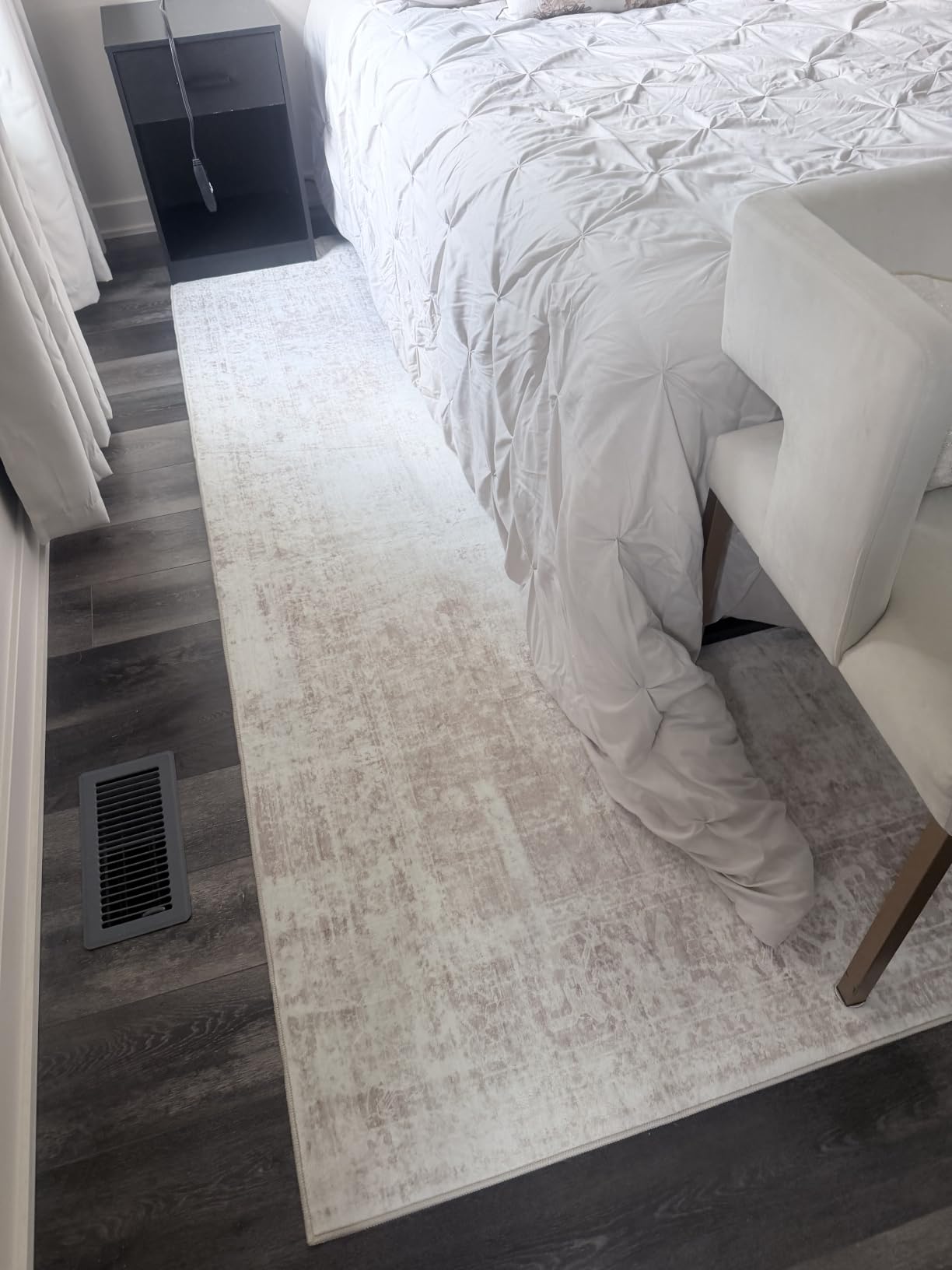 Area Rug 8x10 Washable Rug, Vintage Boho Medallion Rugs Non-Slip Soft Low Pile Large Distressed Rug Indoor Retro Carpet for Living Room Bedroom Dining Room Office Children's Room(Beige, 8'x10') customer photo 2