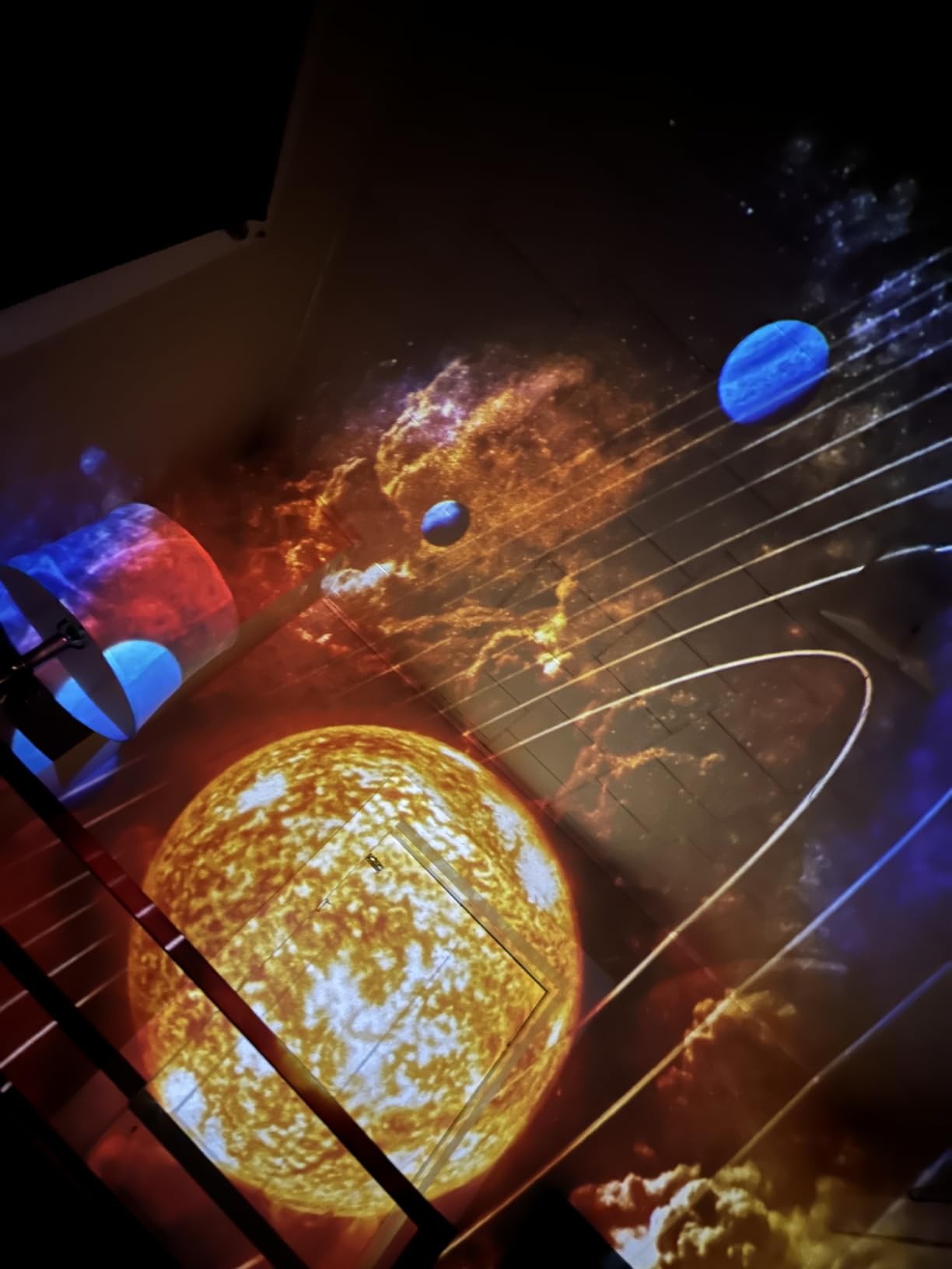 Galaxy Projector Pro for Bedroom, 13 in 1 Planetarium Star Projector with Solar System & Constellation, Night Light for Ceiling - 360° Rotating with Timer, Adjustable Knob customer photo 2