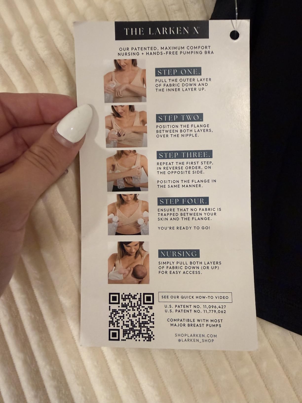 Larken Hands Free Pumping Bra for Breastfeeding | Breast Pump - Maternity Bras for Pregnancy, Pumping & Nursing Bra in One customer photo 2