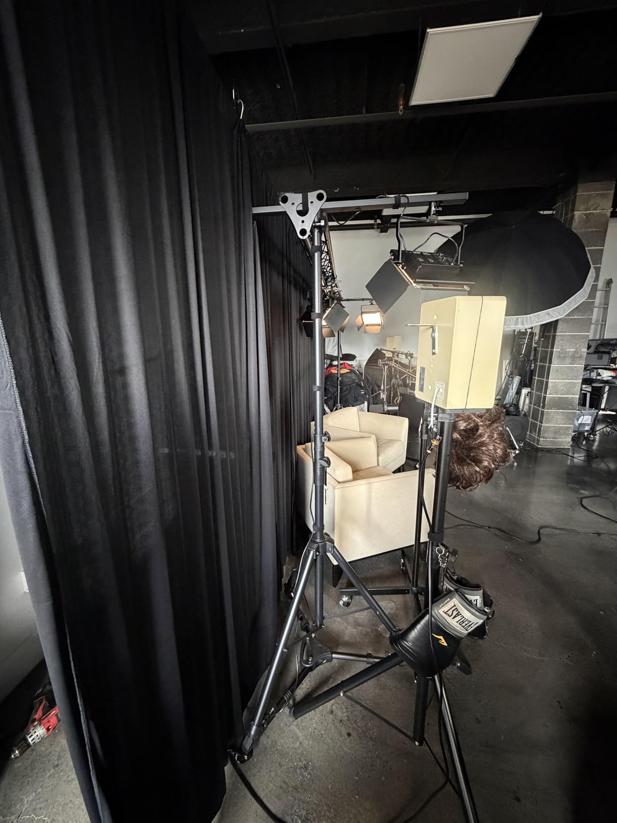 DJ Lights Stand 2 Pack, Heavy Duty DJ Stand, Portable Par Can Tripod Stage Light Stand Adjustable Height 41-95 Inch customer photo 1