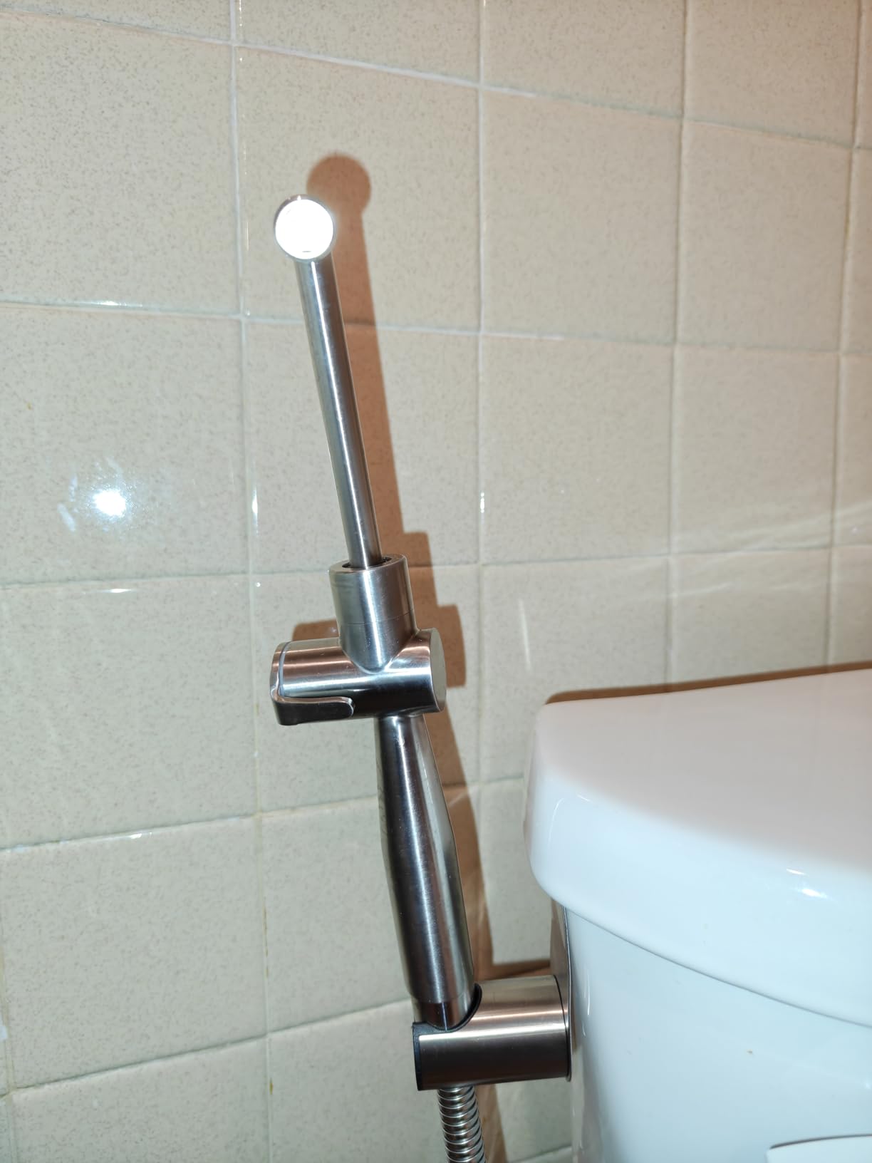 SPACEREST Handheld Bidet Sprayer for Toilet, Leak-Proof Stainless Steel Bidet Attachment for Toilet, Adjustable Spray Angle & Water Pressure, Toilet Sprayer for Personal Care, Postpartum (Silver) customer photo 1