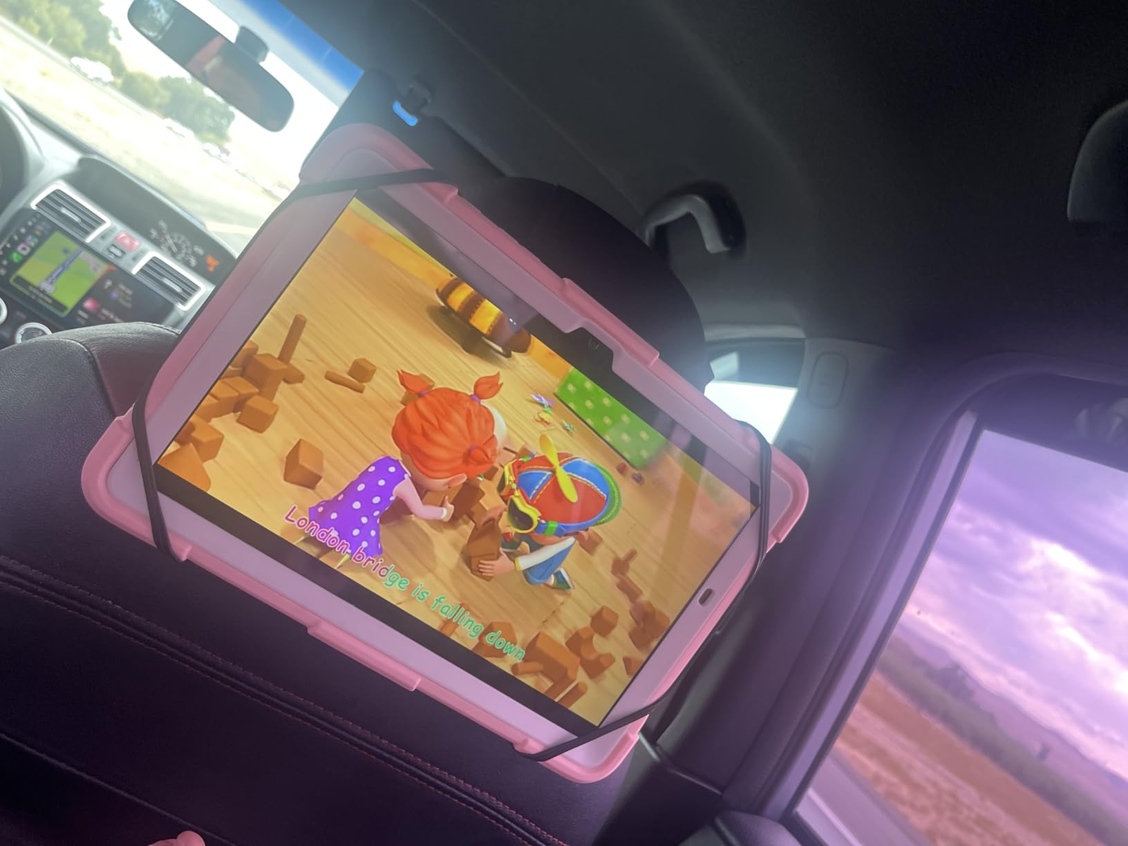 FANGOR Tablet Holder for Car - [3 in 1 Adjustable Extension Arm] Upgraded iPad Holder for car Backseat with Holding Net, Road Trip Essentials for Kids, for 7-13