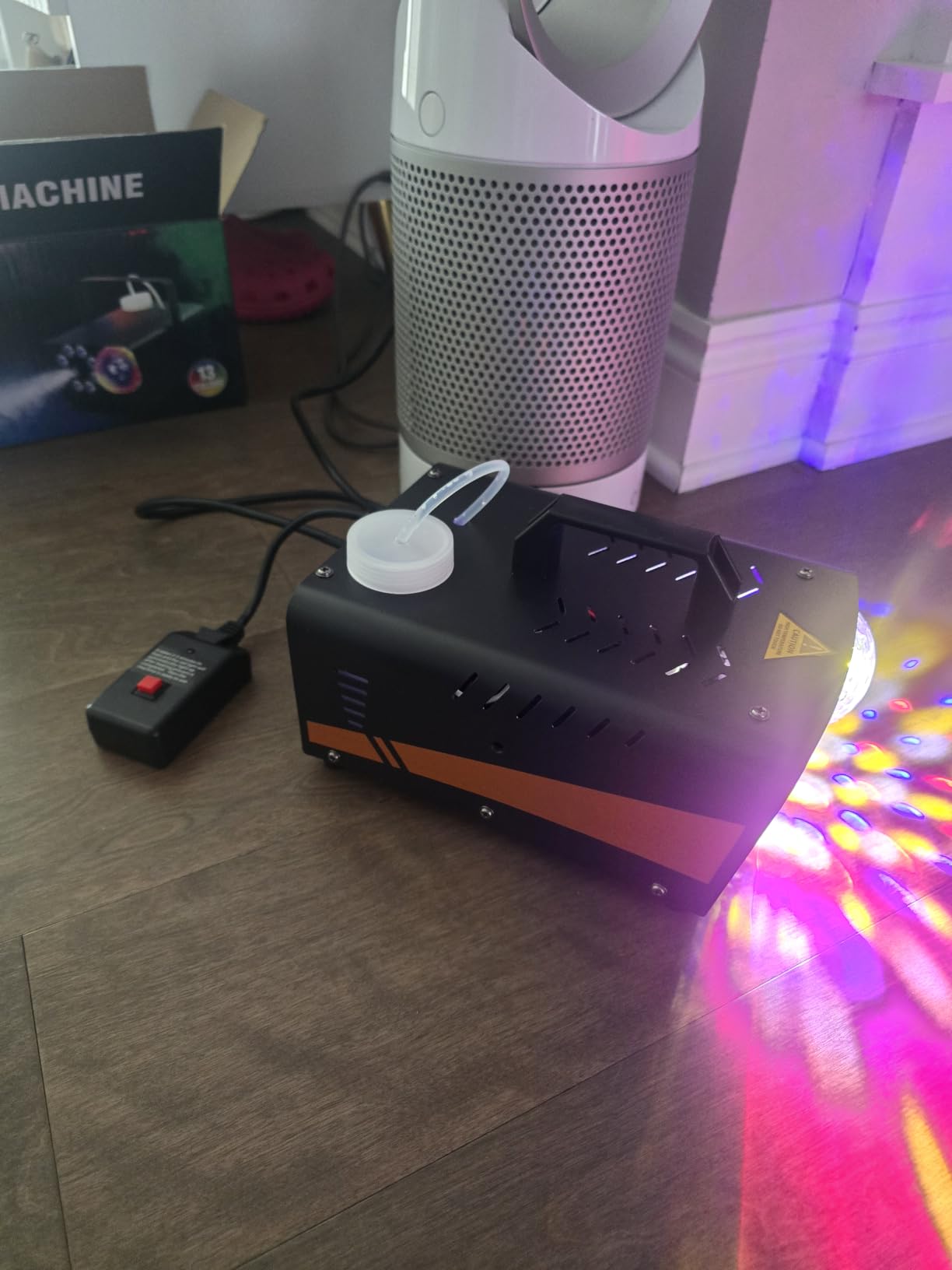 800W Fog Machine, 4500CFM for Halloween, Disco Light & Remote | 13-Color LED Effect Smoke Machine, Wired & Wireless Remote, Dry Run Protect, for Indoor, Outdoor, Wedding, Parties & DJ Stage customer photo 2