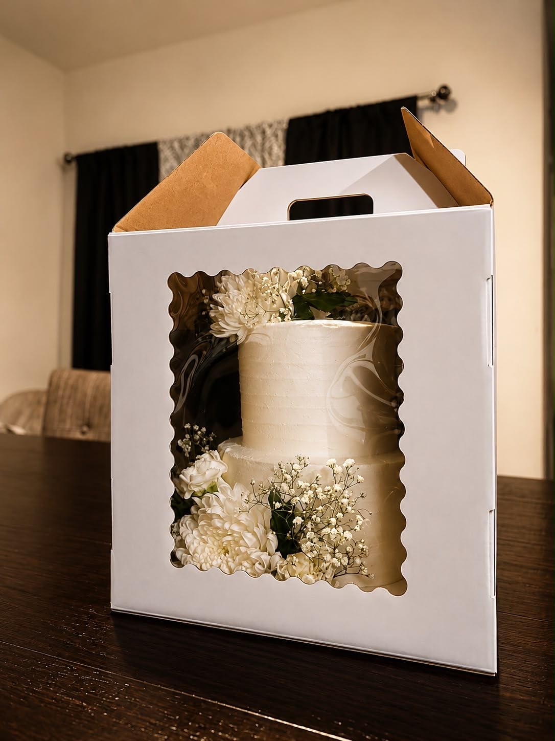 12 x12x14 Inch Tall Cake Boxes for Tier Cakes, Large Tiered Cake box,3Pack | 10in 12in Layer cake box,Tall Cake Carrier,Disposable Layer Tall Cake Baking for Wedding, Birthday, Party customer photo 2