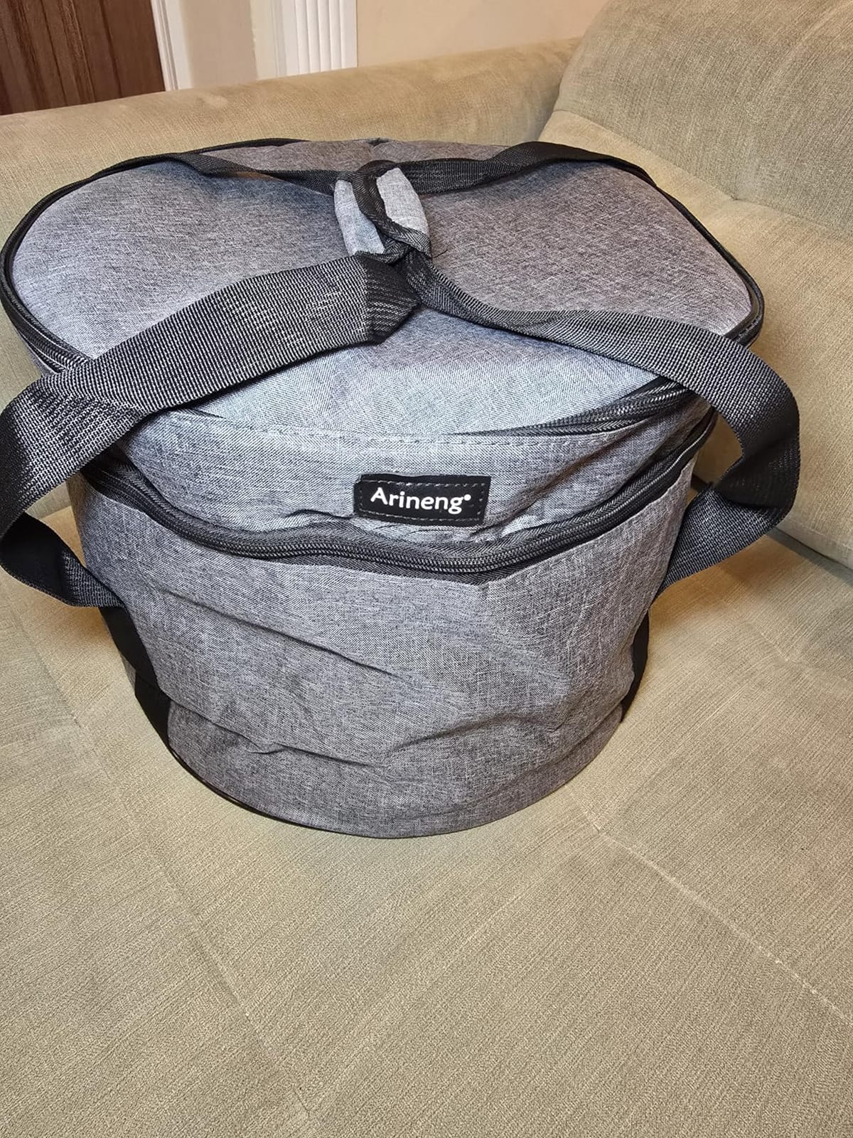 12 Inch Cake Carrier with Lid & Handle BPA-Free Cake Transport Container, Includes Insulated Bag, Cupcake & Pie Holders for Secure Dessert Delivery (Fits 7