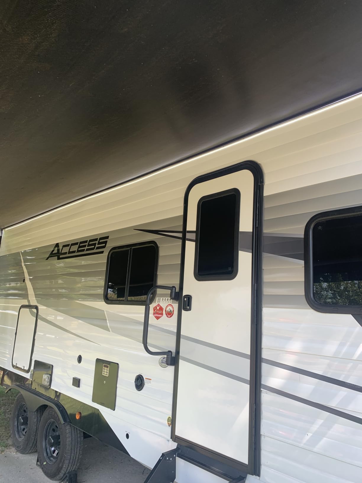 Gliztech RV Awning Lights 20FT, IP67 12V White COB Waterproof | Camper Awning Lights for RV Canopy Exterior, Underglow Led Light kit for Motorhome, Travel Party, Trailers, Food Trucks customer photo 2