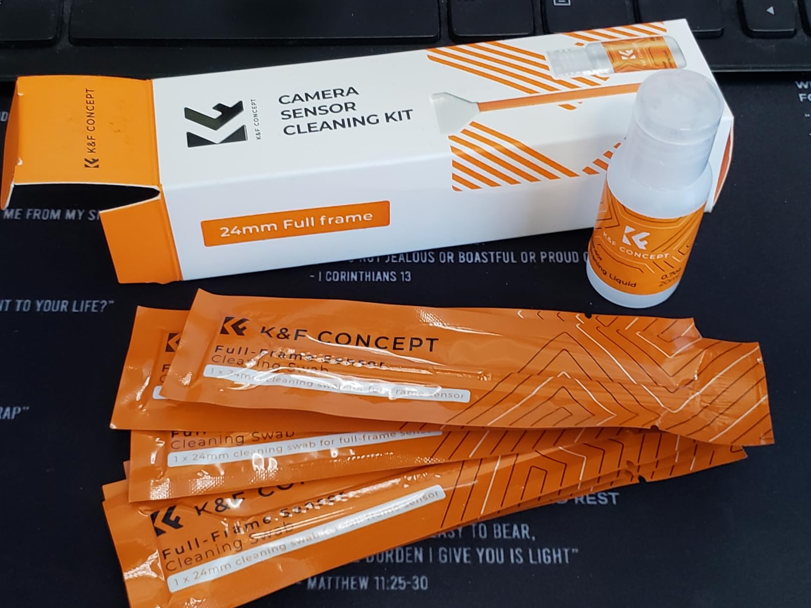 K&F Concept APS-C Sensor Cleaning Kit, with Sensor Cleaner, Camera Cleaning | 16mm Sensor SwabX6, Vacuum Sealed, Gentle Cleaner, Multi-Device Use, Precision Cleaning, for Nikon Sony Canon Camera Clean, MA02 customer photo 2