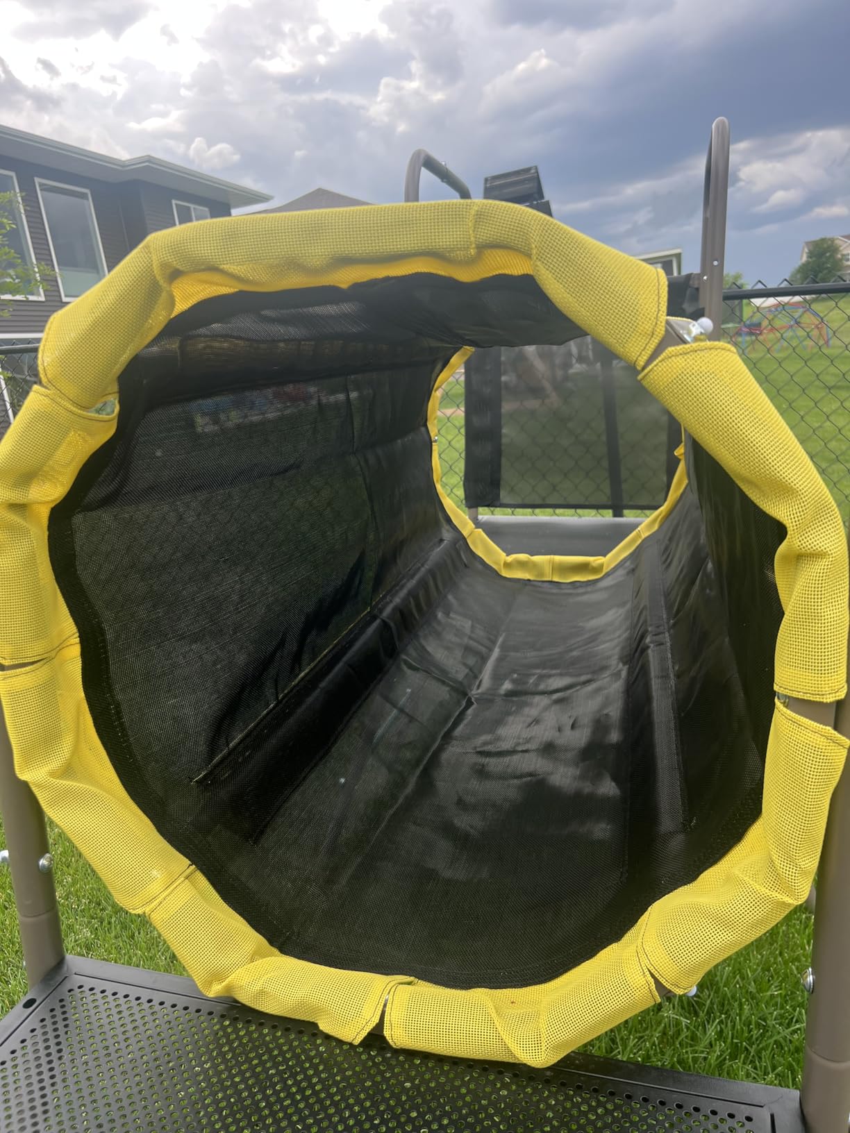 Hapfan Swing Set with Slide, Crawl Tunnel and Monkey Bars for Backyard | 5 in 1 Jungle Gym Outdoor: Saucer Swing + Belt Swing + Slide + Tunnel + Monkey Bar, Galvanized Pipe, ASTM | CPSC Compliant customer photo 1