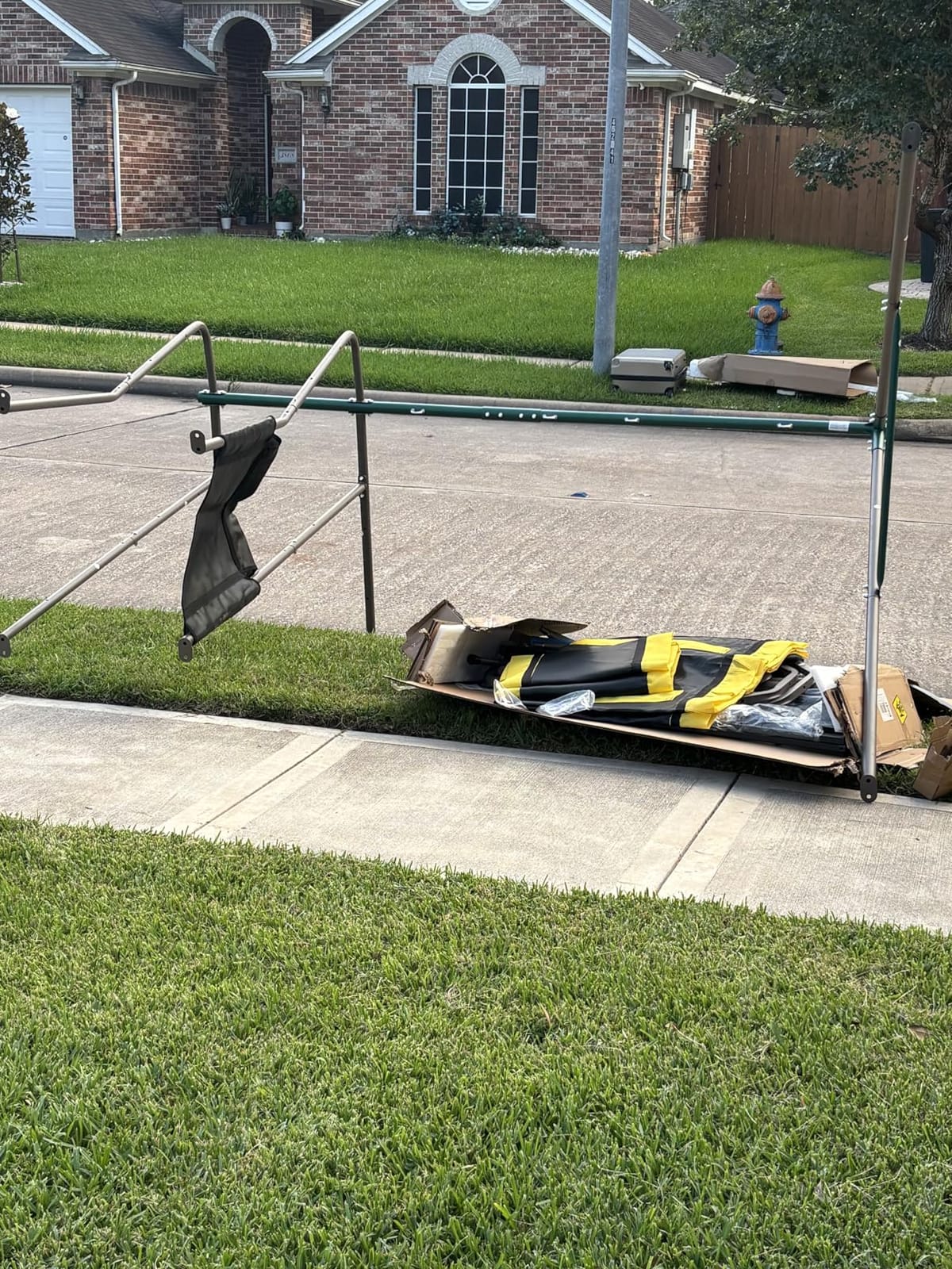 Hapfan Swing Set with Slide, Crawl Tunnel and Monkey Bars for Backyard | 5 in 1 Jungle Gym Outdoor: Saucer Swing + Belt Swing + Slide + Tunnel + Monkey Bar, Galvanized Pipe, ASTM | CPSC Compliant customer photo 2