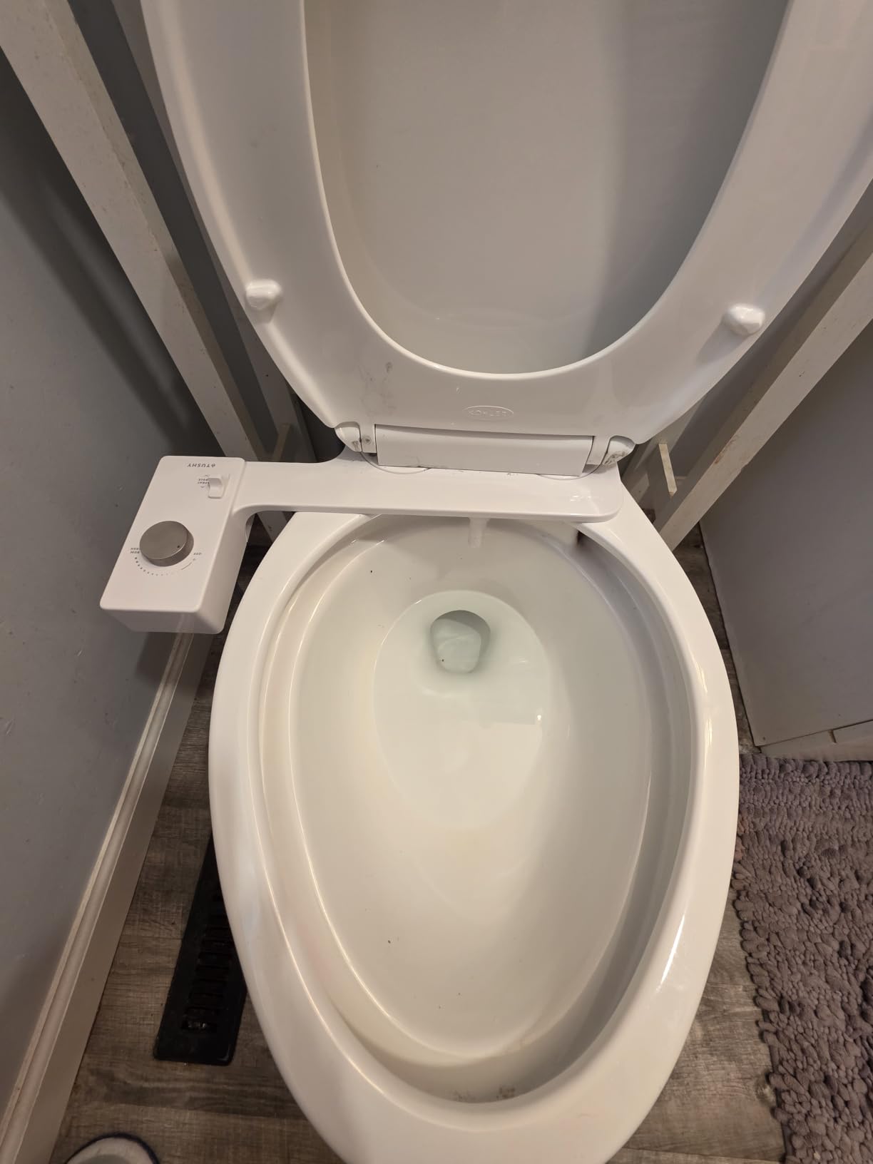 TUSHY Classic 3.0 Bidet Toilet Seat Attachment, Biscuit/Bamboo | Non-Electric, Self Cleaning Water Sprayer, Adjustable Pressure Nozzle, Angle Control, Easy Home Installation customer photo 2