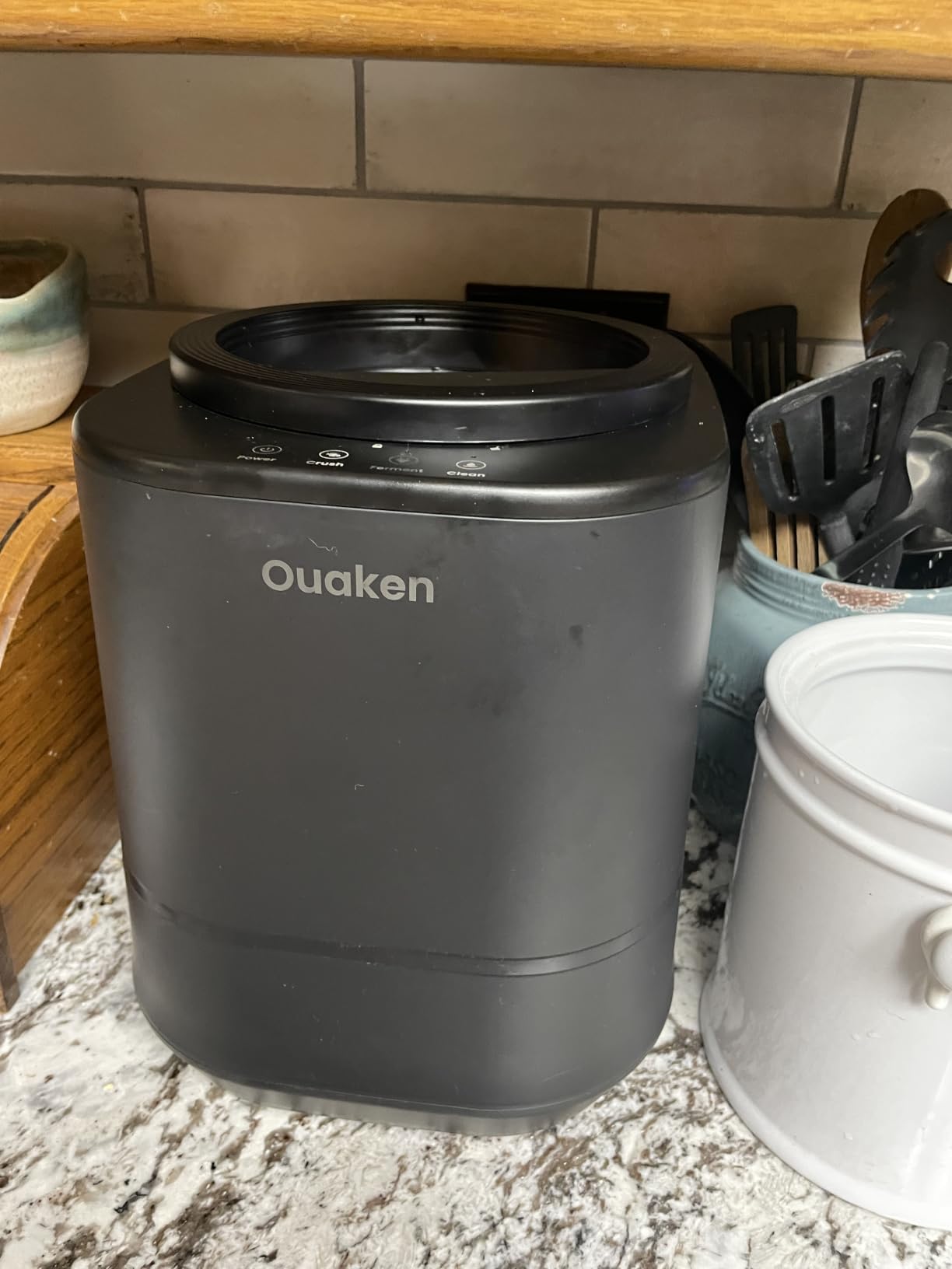 4L Electric Composter for Kitchen, Smart Countertop Compost Bin | Odorless, Low Noise, Auto-Cleaning, Turn Food Waste into Fertilizer, Indoor Food Waste Compost Machine, Black customer photo 1