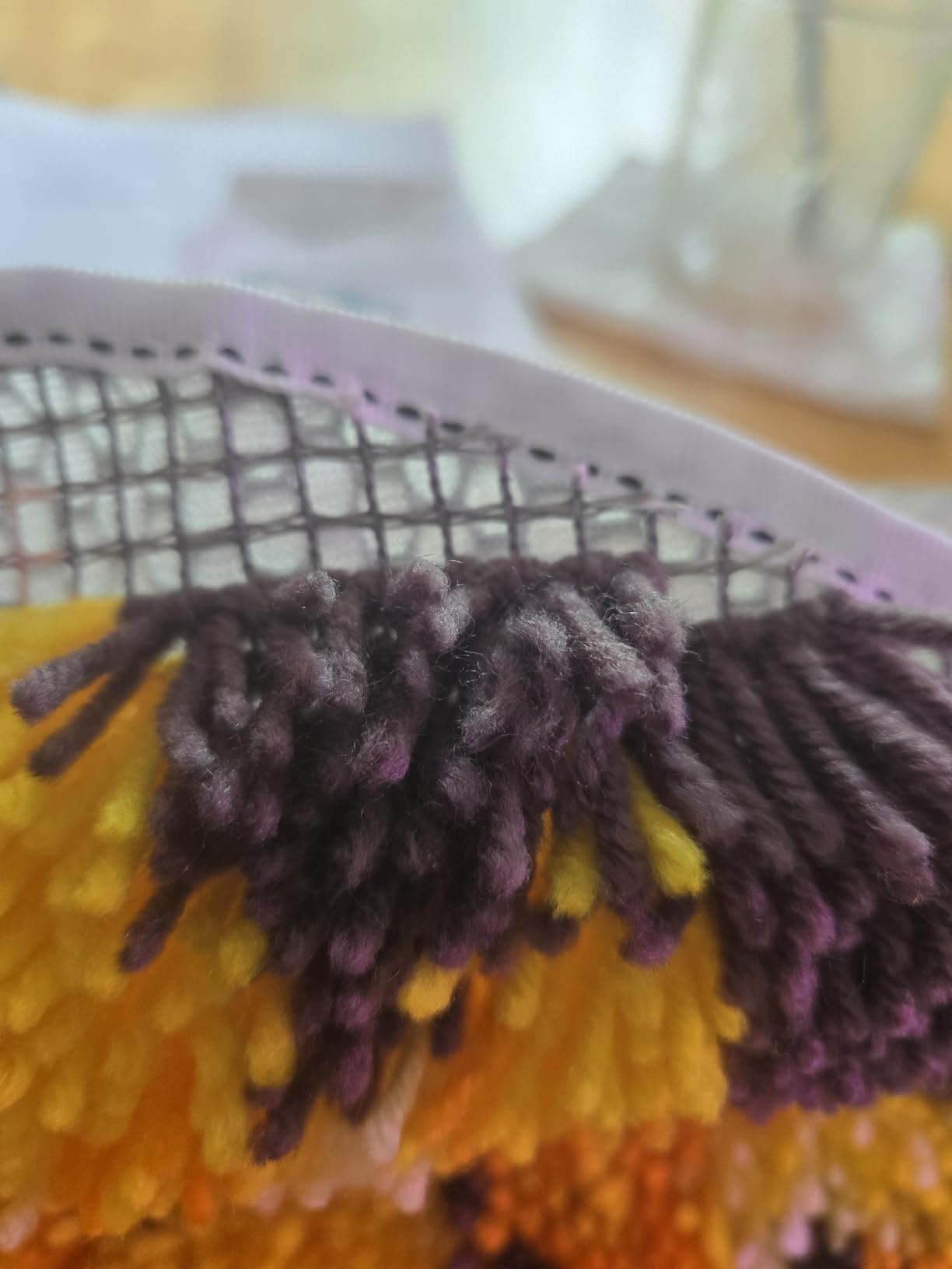 MIAOLLUN Hummingbird Flower Latch Hook Kits for Adults Beginner, DIY Bird Pre-Printed Canvas Rug Cushion Making Craft Embroidery Crochet Yarn Kit 52X38cm customer photo 1