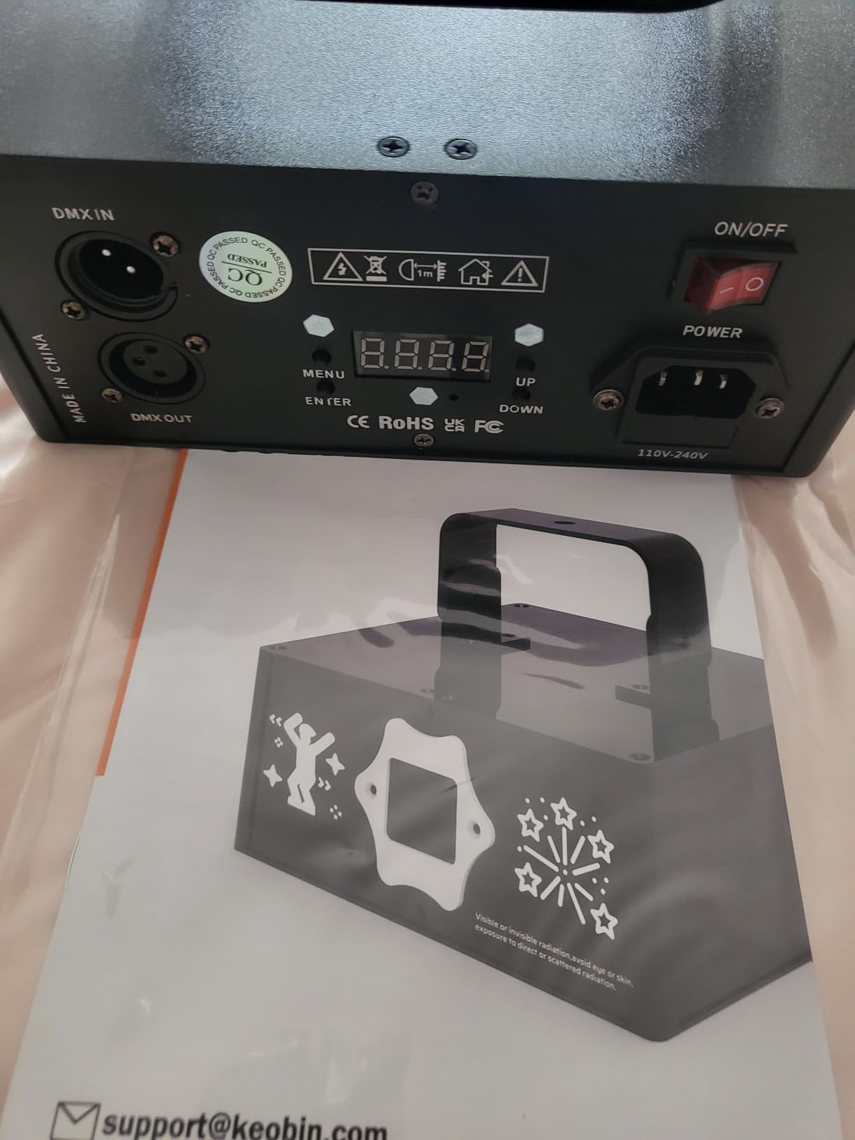 KeoBin APP DJ Laser Lights Professional - 200+ 3D RGB Animation Laser Light Show, Hand Drawing, Custom Patterns, Sound Actived & DMX Sync for Party, Stage, Club customer photo 2