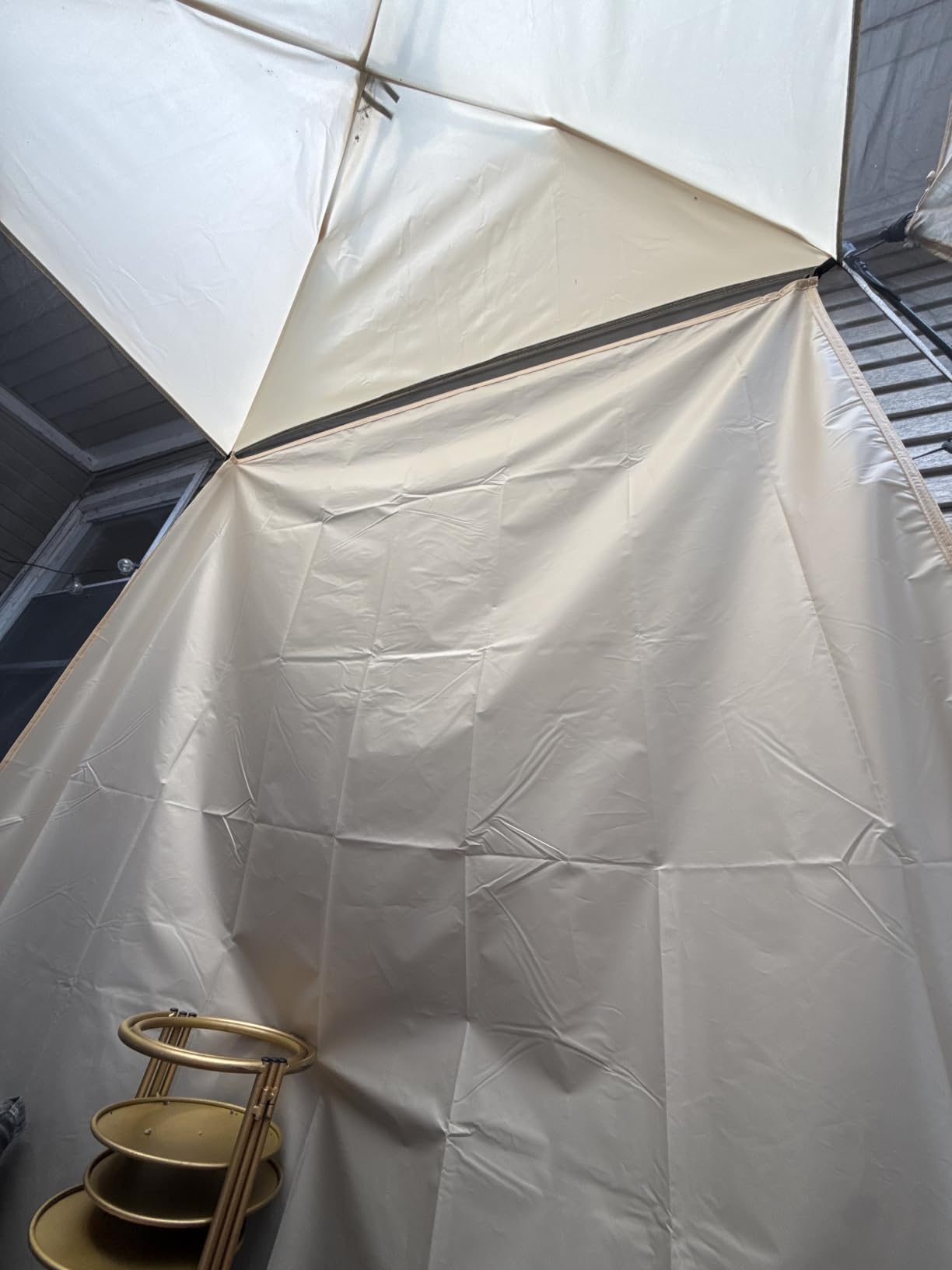 Alvantor Screen House Mesh Tent, 10 x10 FT Pop Up Outdoor Gazebo with Sun Shade Mosquito Net for Backyard Garden, Beige customer photo 2