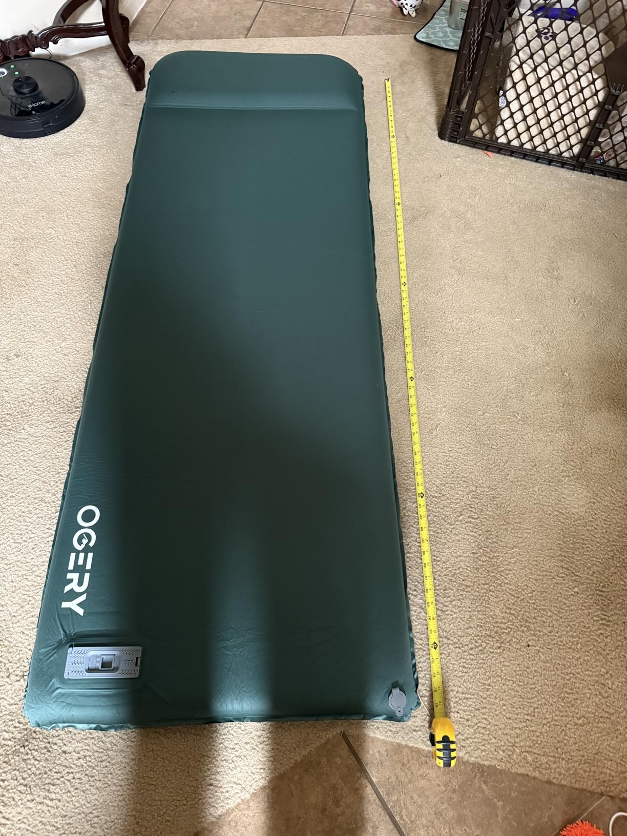 OGERY Self Inflating Sleeping Pad with Electric Pump, Memory Foam | 3.15 in Thick, Built-in Pillow, 4 Season, Tent Camping, Car Camping, RV, Quiet Sleep customer photo 2