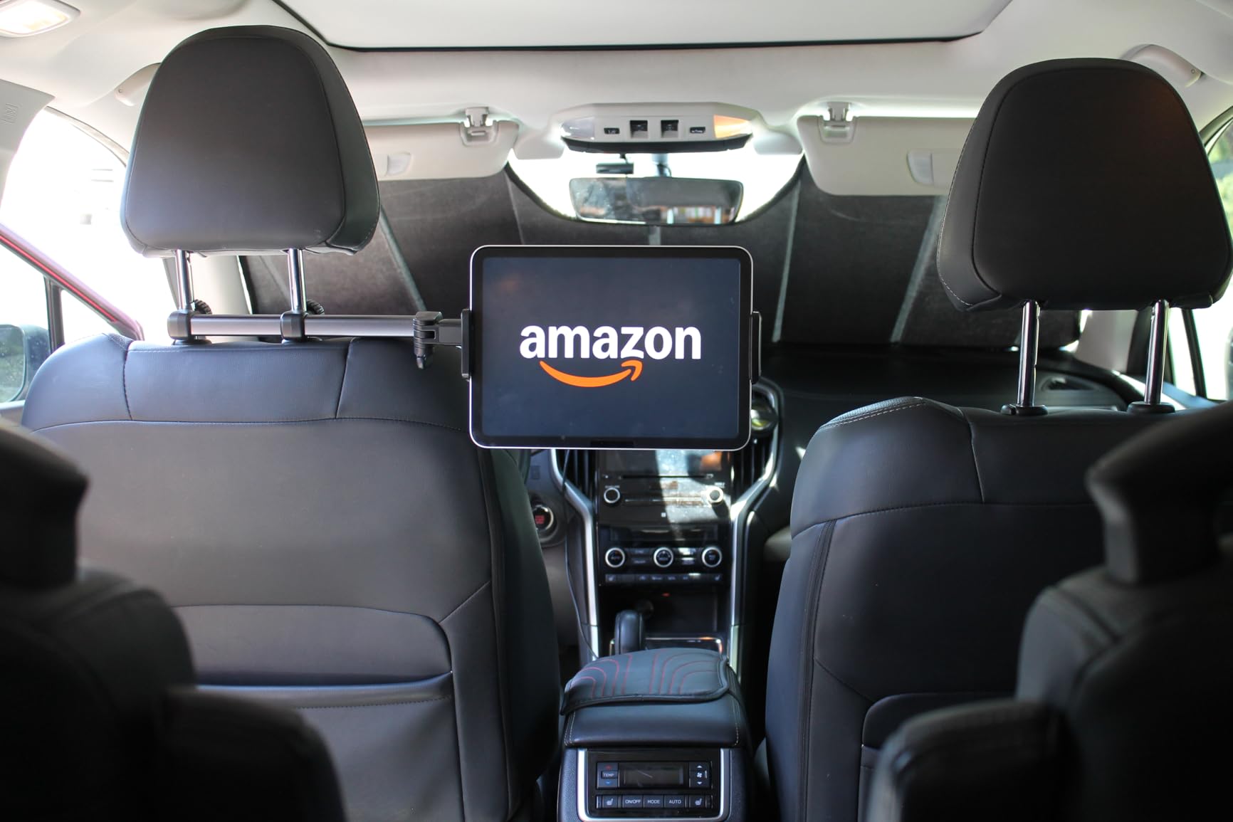 Tryone Headrest Tablet Holder for Car Accessories: [18.11-inch Long Arm] 3-in-1 Backseat Tablet Holder for Kids Road Trip Compatible with iPad Switch Smartphones customer photo 1
