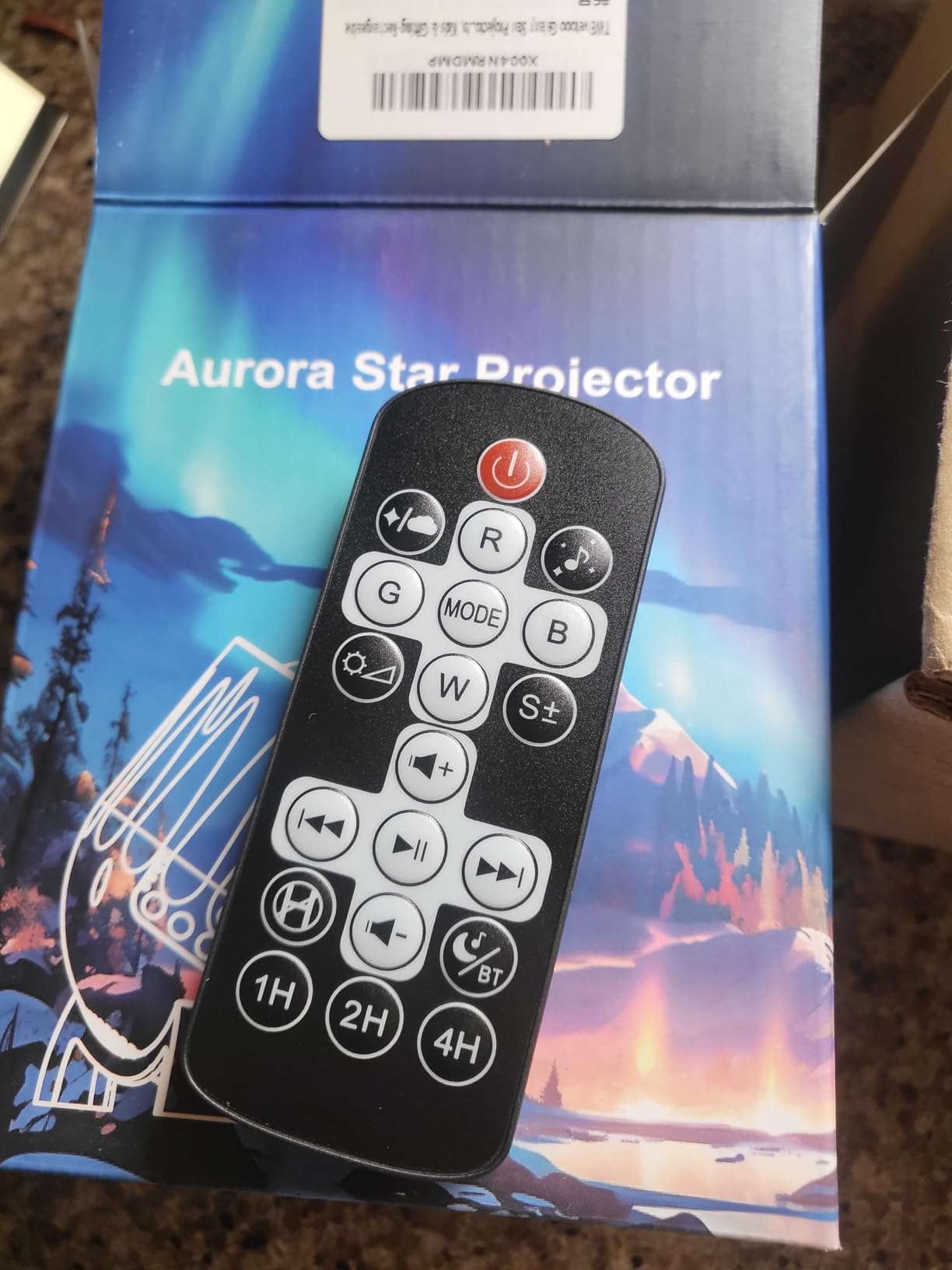 Northern Lights Projector, Rechargeable Battery Star Night Light with Bluetooth Speaker, White Noise Sleep Aid & Timer, Bedroom Galaxy Projector Decor, Gift for Kids, Adults customer photo 1