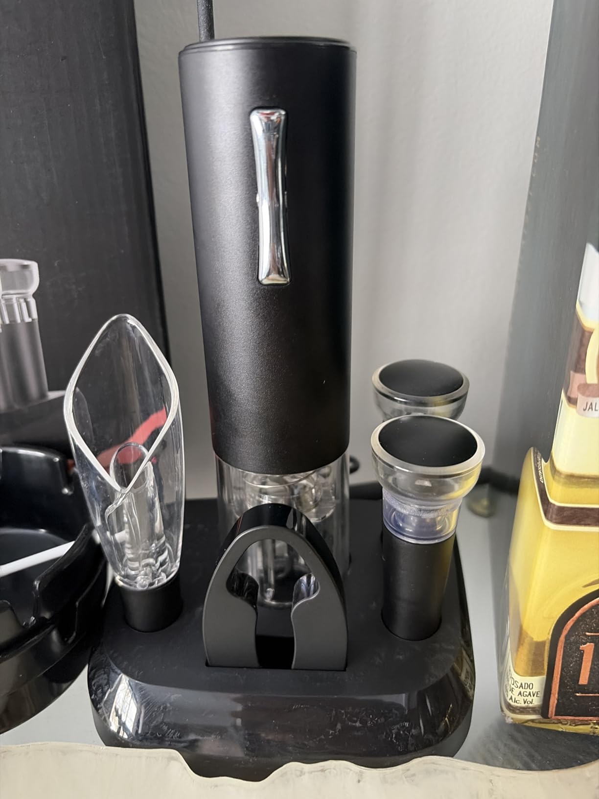 Electric Wine Opener Rechargeable, BABONIR 6-in-1 Wine Gift Set | Stainless Steel, Vacuum Stopper, Automatic Bottle Opener, Foil Cutter, Wine Aerator, Storage Base, Wine Gifts for Parents customer photo 2