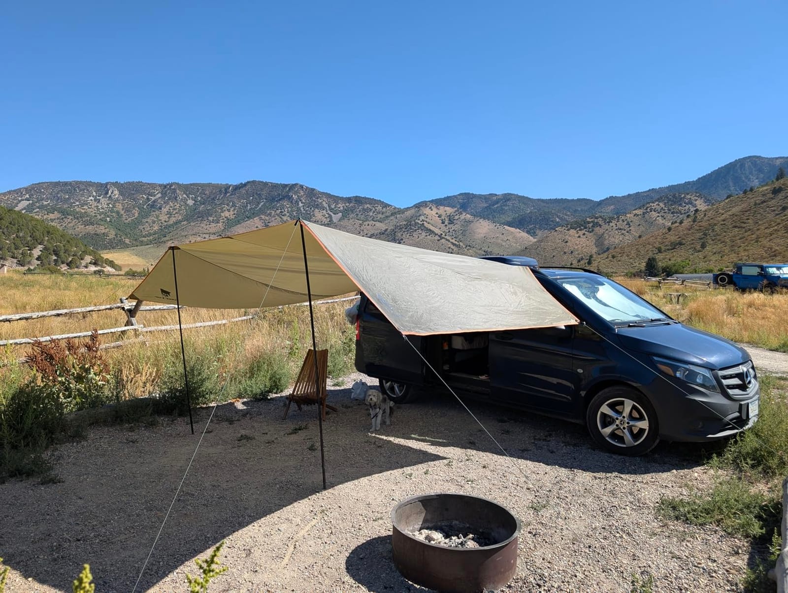 GEERTOP Car Side Awning 19 x 11 FT, Waterproof Camping Vehicle Shelter | Fits SUV, Truck, Van & Jeep, Easy Setup, UV Protection, Large Shade Coverage customer photo 1