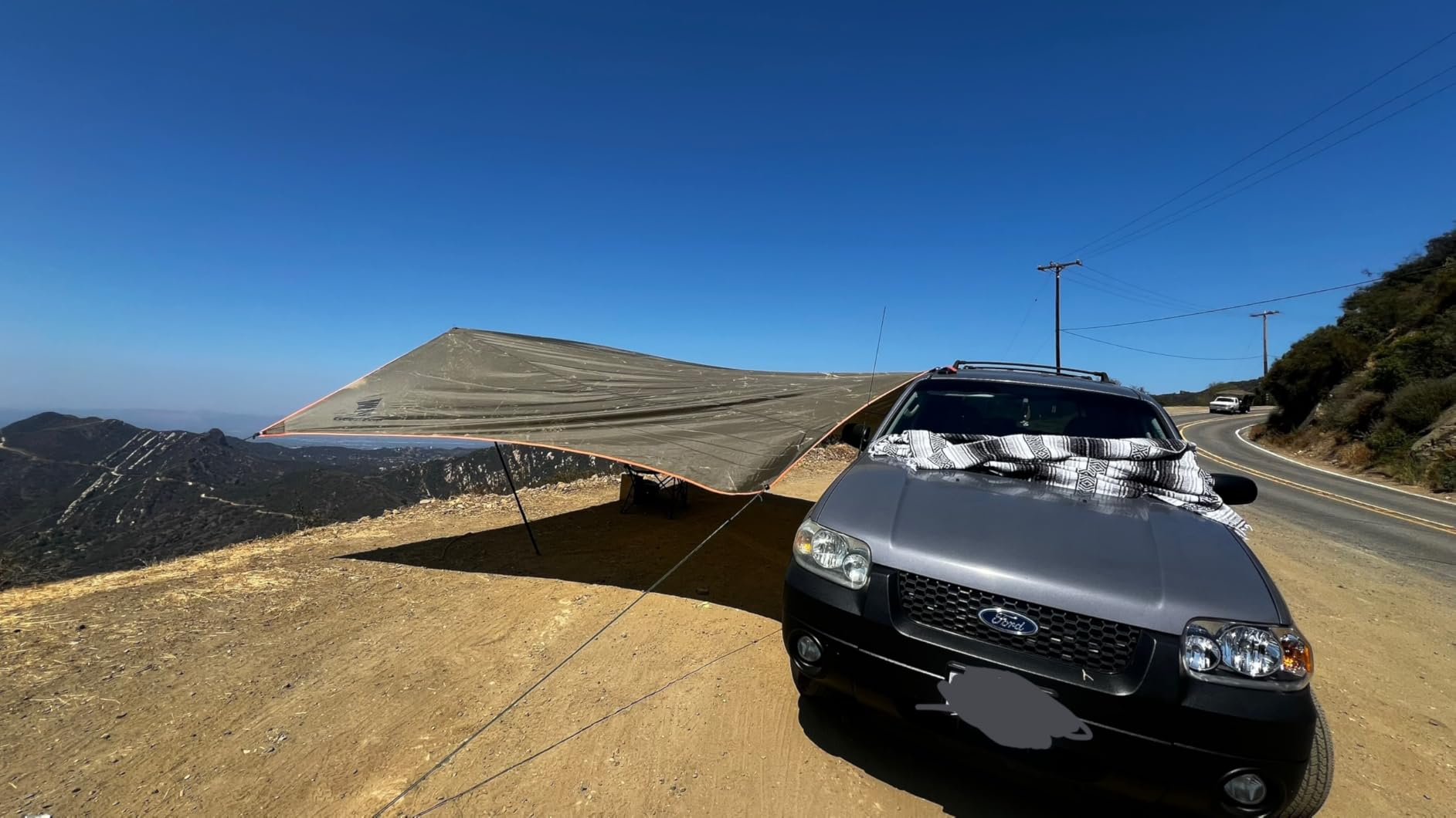 GEERTOP Car Side Awning 19 x 11 FT, Waterproof Camping Vehicle Shelter | Fits SUV, Truck, Van & Jeep, Easy Setup, UV Protection, Large Shade Coverage customer photo 2