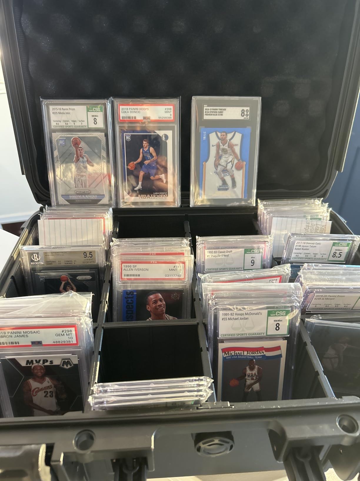 Graded Card Case Storage Box, Extra Large Trading Card Box, PSA Slab Case | Waterproof Trading Card Storage Box with 8 Adjustable Dividers; Fits BGS, SGC, CGC, CSG Slabs, Top Loaders & Magnetic Holders customer photo 2