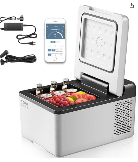 VEVOR 12 Volt Car Refrigerator, 100.4QT/95L Portable Car Fridge Dual Zone customer photo 2