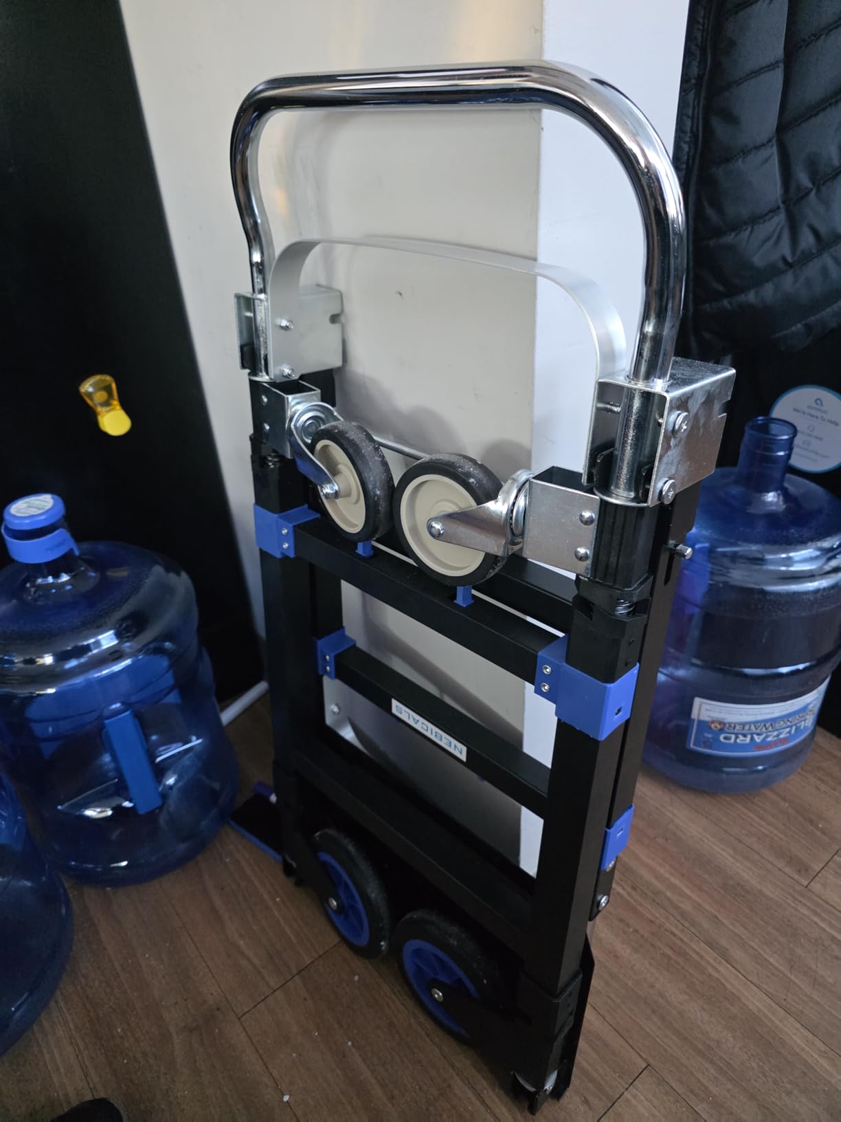 Silver Convertible Hand Truck Dolly Cart with Wheels Heavy Duty, 1000 Lbs Capacity, 2 Straps for Moving Furniture/Appliance/Carton/Warehouse/Office customer photo 2