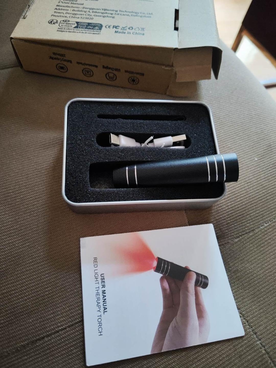Infrared Red Light Therapy Device for Joint and Muscle, Portable Red Light Therapy Torch, Near Infrared Light for Body, Face, Neck, Back,Knee, 660nm 850nm LED Light Therapy Wand customer photo 1