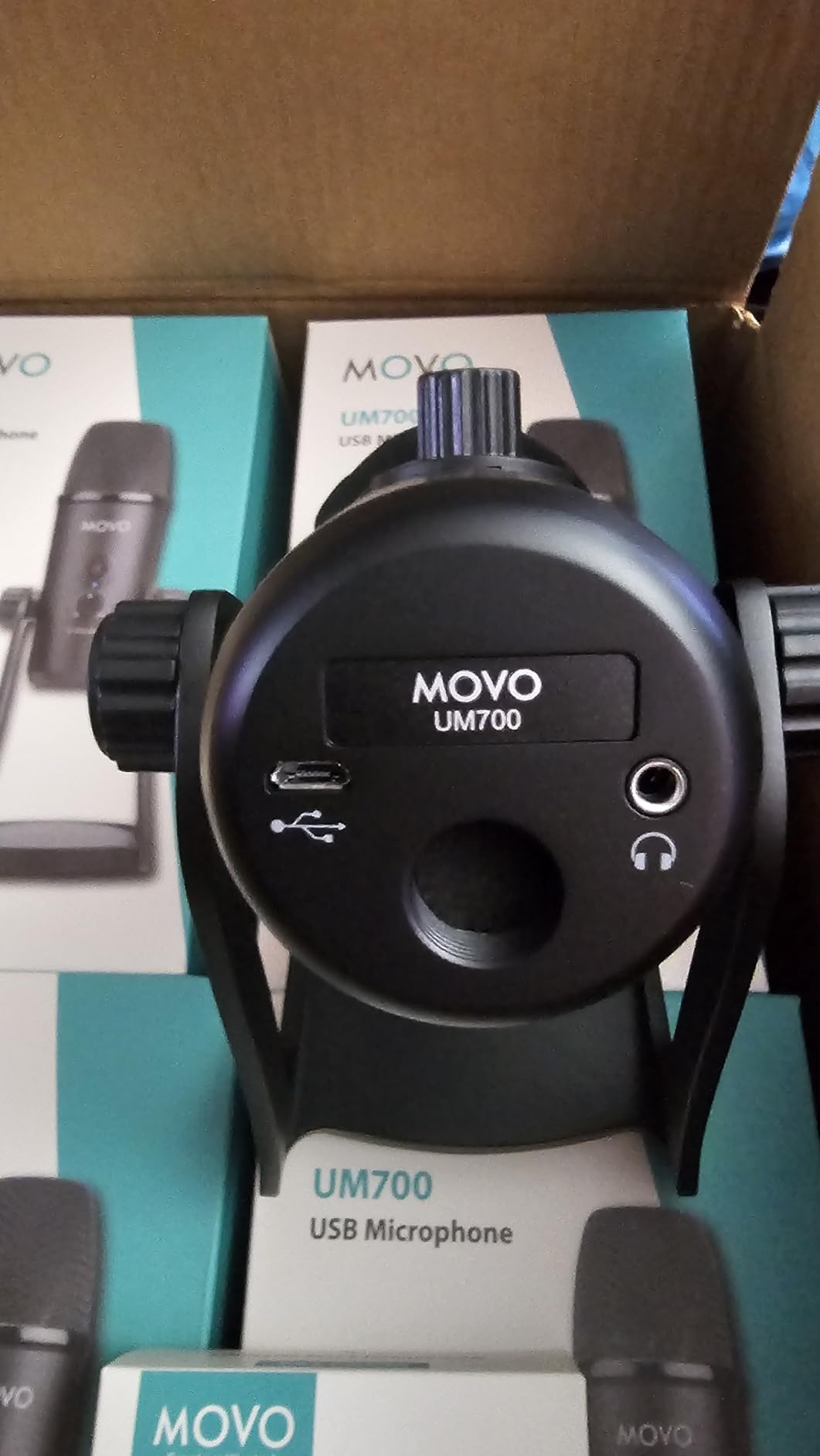 Movo 4-Person USB Podcast Equipment Bundle - 4 Condenser Mics, Hub & Case with Built-in Headphone Monitoring. Plug-and-play with Zoom, OBS & Audacity on Mac/Windows. Ideal for interviews & streaming customer photo 1