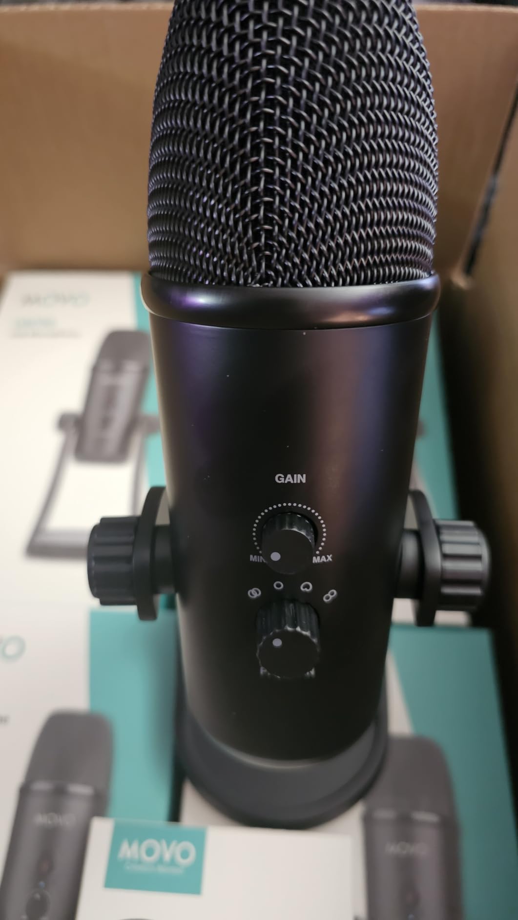 Movo 4-Person USB Podcast Equipment Bundle - 4 Condenser Mics, Hub & Case with Built-in Headphone Monitoring. Plug-and-play with Zoom, OBS & Audacity on Mac/Windows. Ideal for interviews & streaming customer photo 2