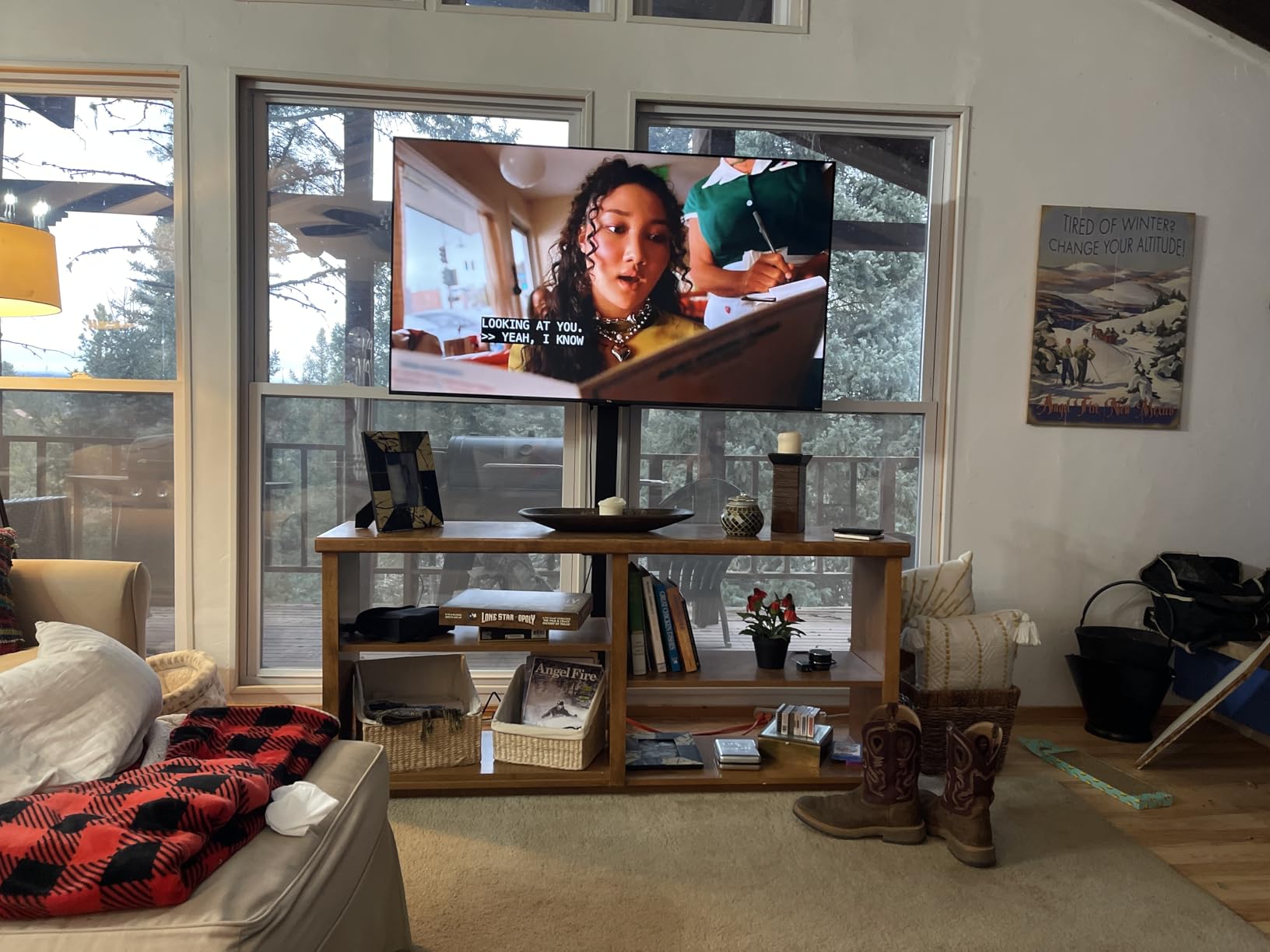 monTEK Motorized TV Lift for 37-65 inch TVs | Ceiling & Vertical TV Lift Mechanism, RF Remote & Smart Phone & Voice Control via WiFi, Load Capacity of 132LBS, Max VESA 600x400 customer photo 2